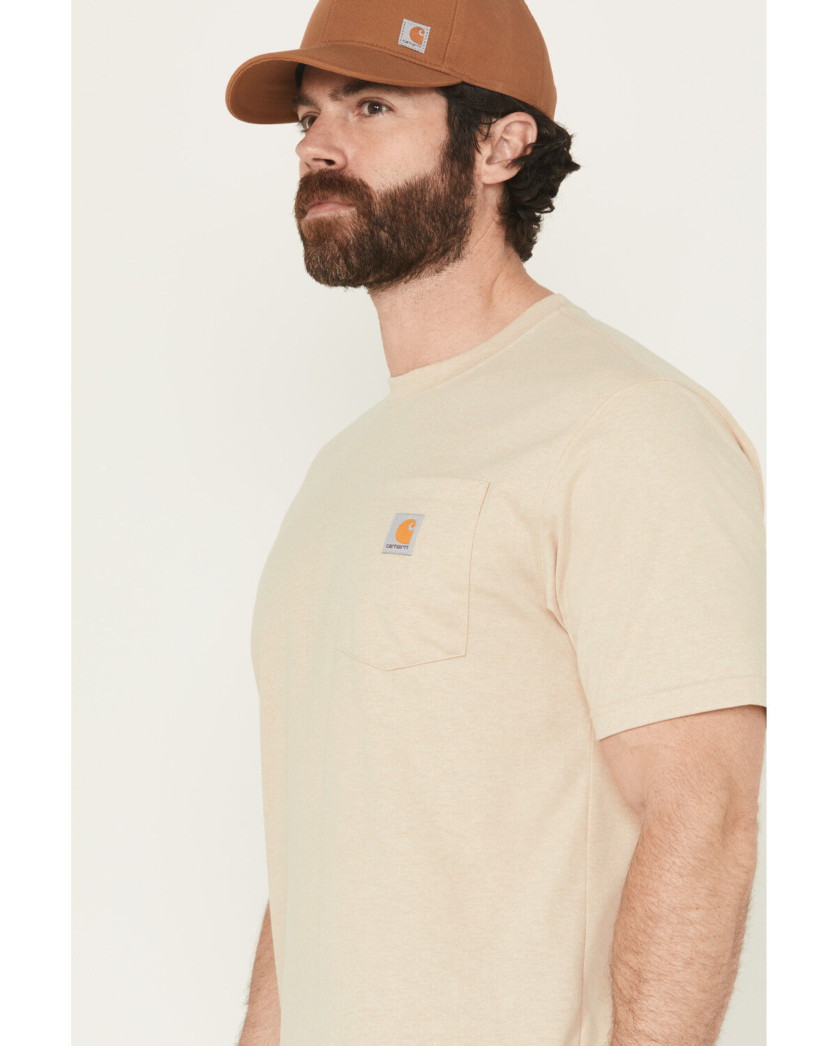 Carhartt Men's Loose Fit Heavyweight Logo Pocket Work T-Shirt