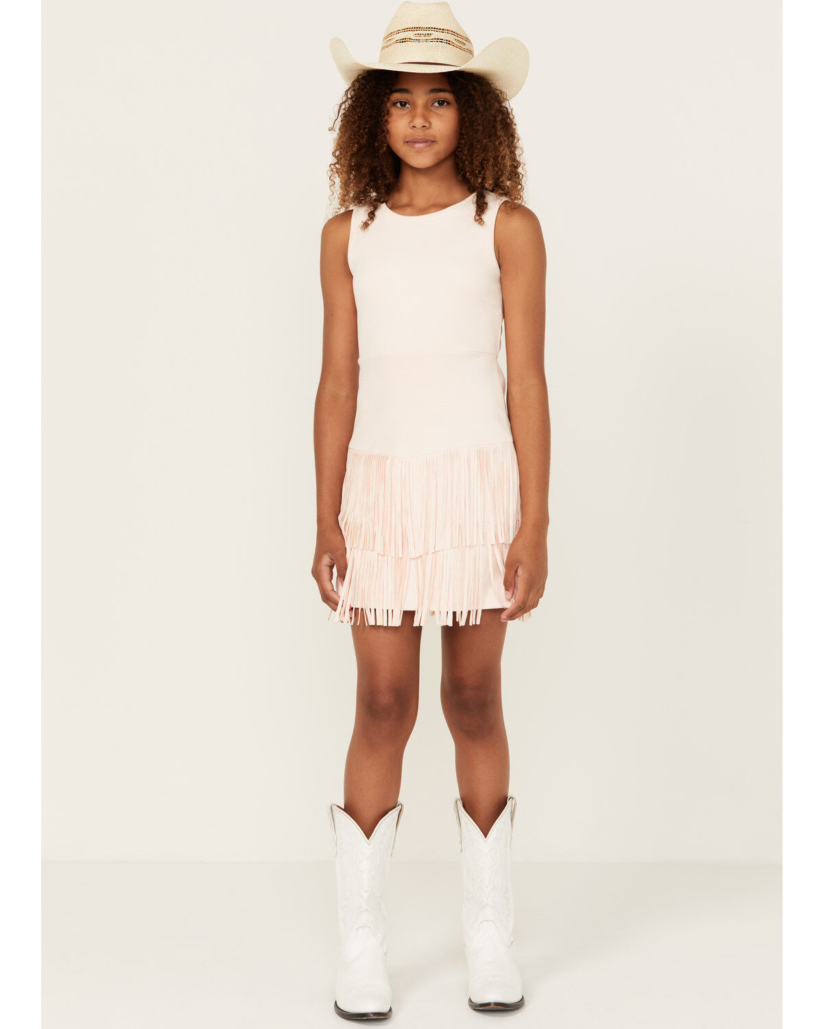 Trixxi Girls' Fringe Mini Dress