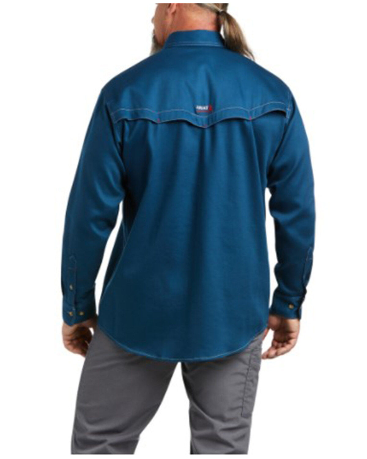 Ariat Men's FR Skyfall Solid Long Sleeve Button Down Work Shirt