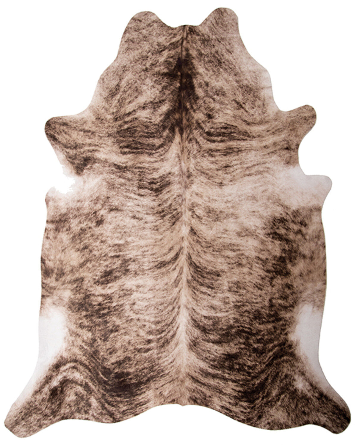 Carstens Home Small Faux Cowhide Medium Brindle Rug