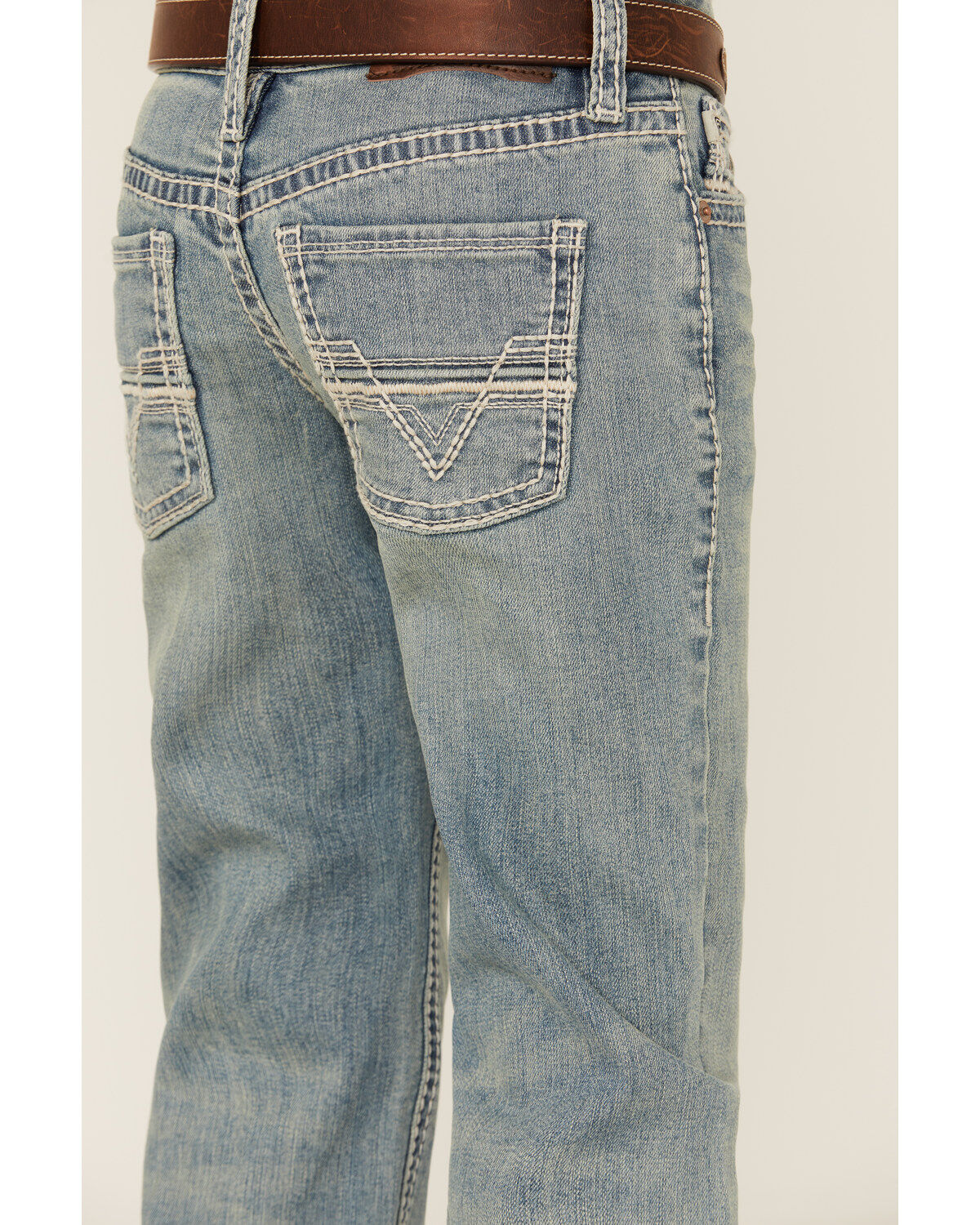 Rock & Roll Denim Boys' Two Tone Bootcut Denim Jeans