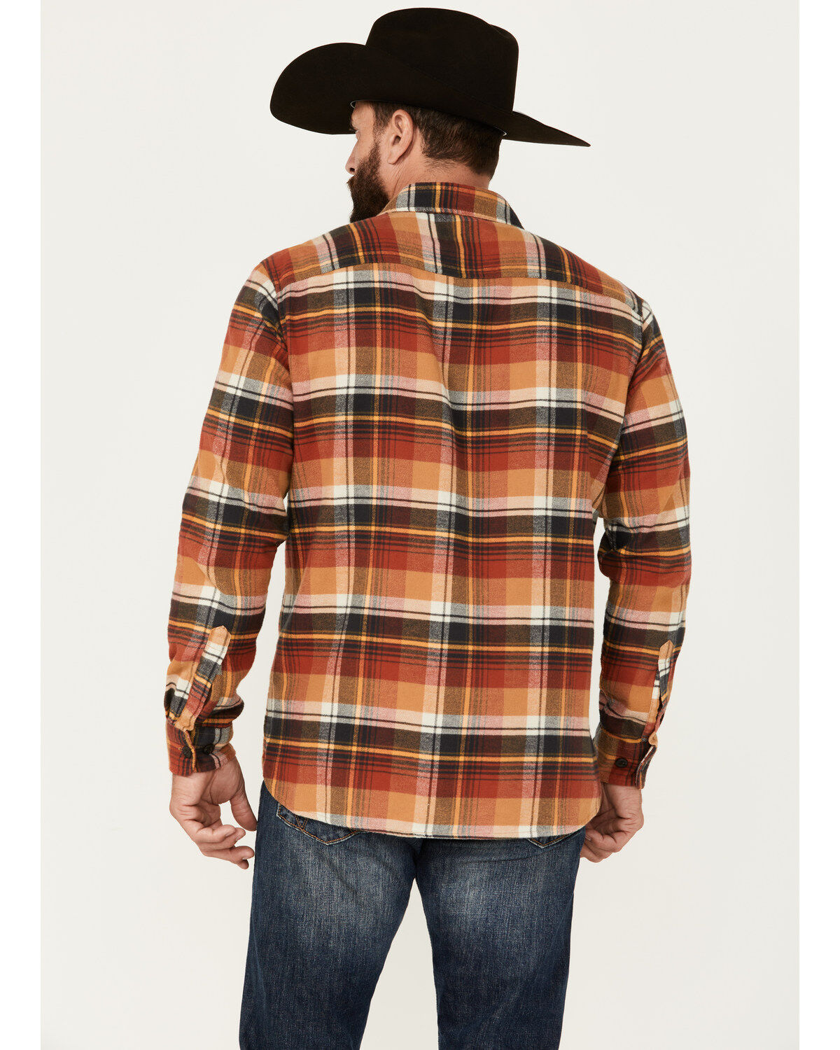 Pendleton Men's Burnside Plaid Print Long Sleeve Button-Down Flannel Shirt
