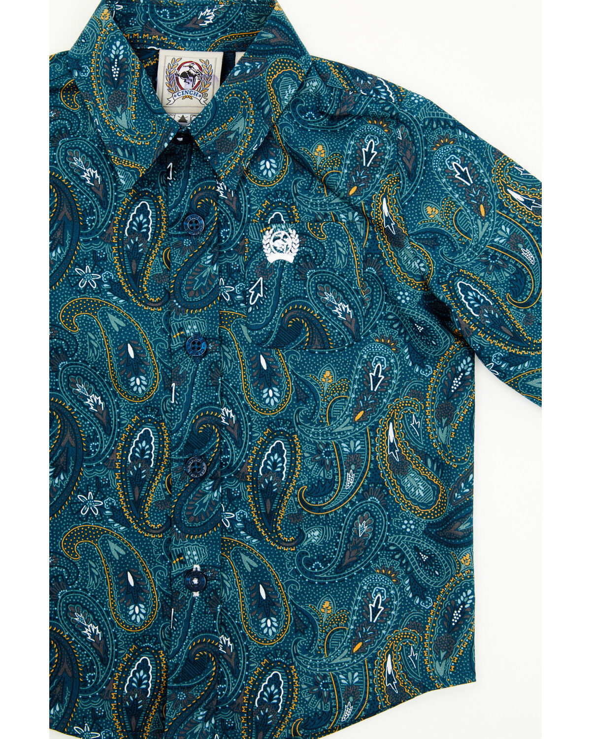 Cinch Infant Boys' Paisley Print Long Sleeve Button-Down Western Shirt