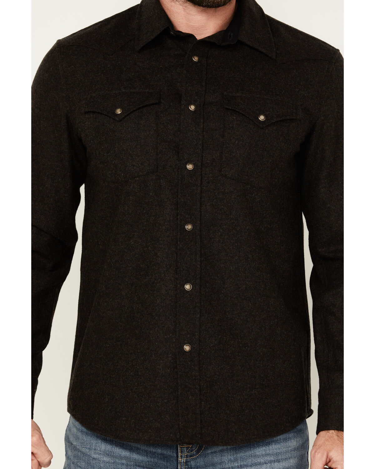 Pendleton Men's Canyon Solid Long Sleeve Snap Western Shirt