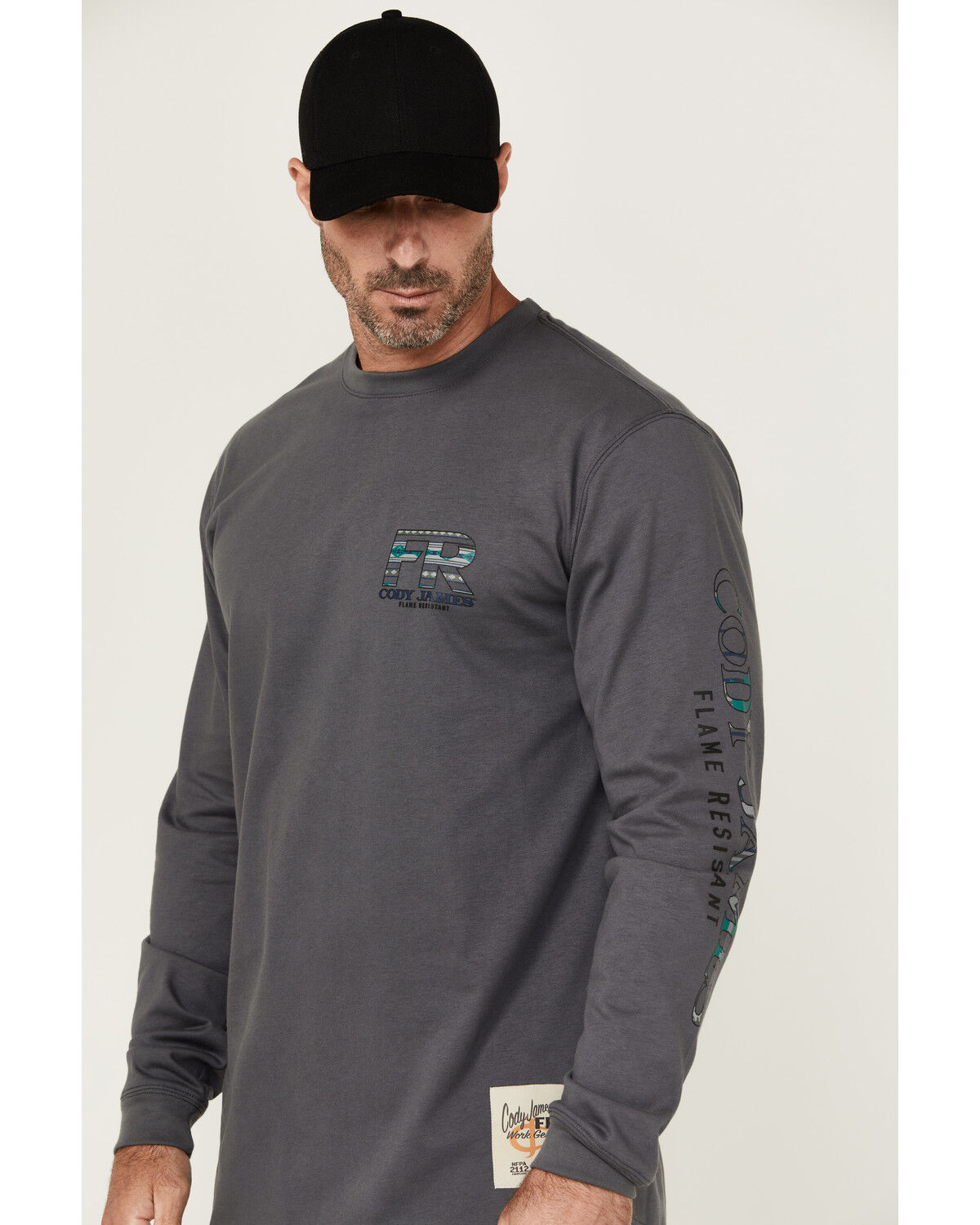 Cody James Men's FR Skull Long Sleeve Graphic T-Shirt