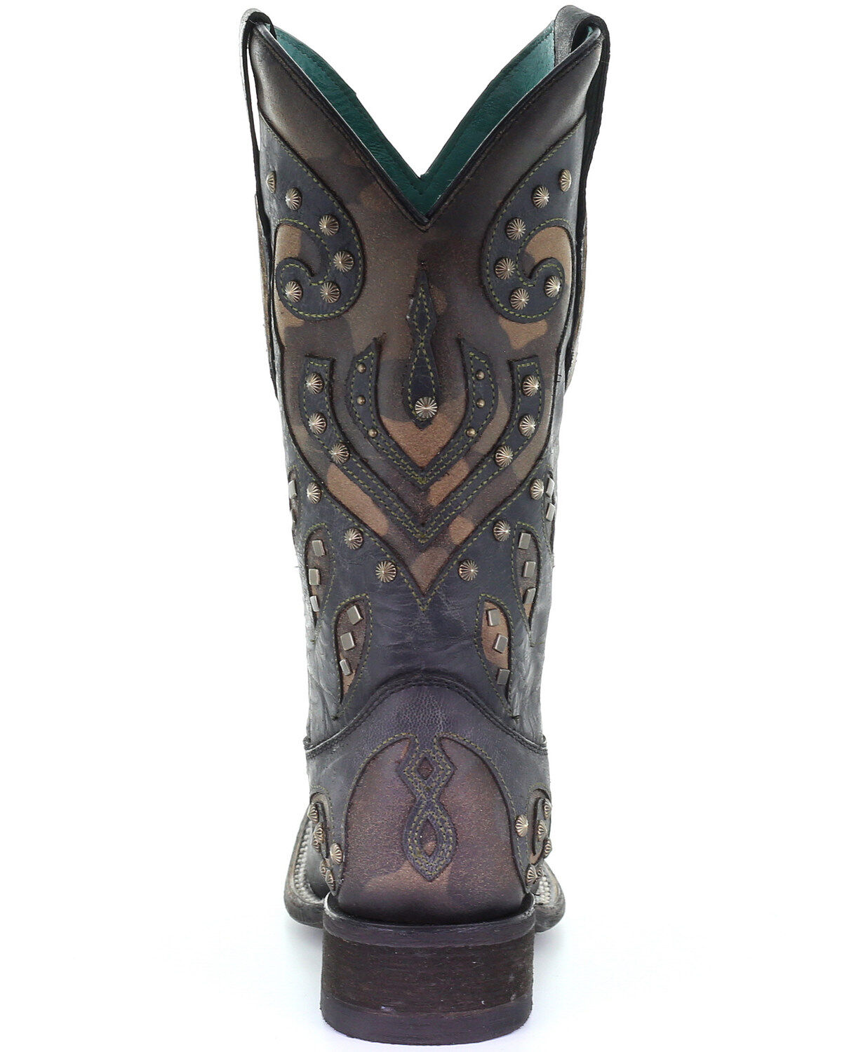 Corral Women's Camo Inlay With Studs Western Boots - Square Toe