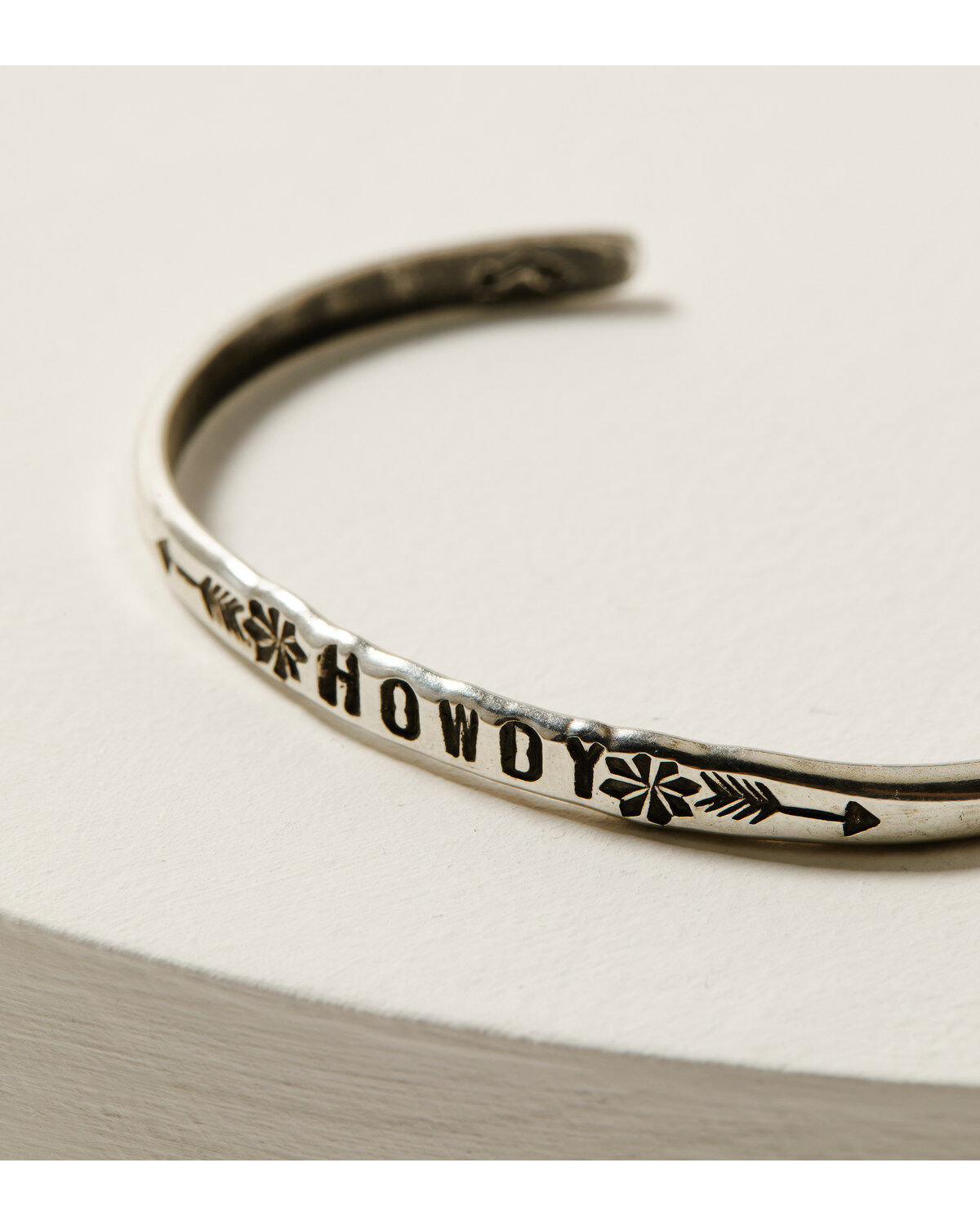 Broken Arrow Jewelry Women's Stamped Howdy Cuff