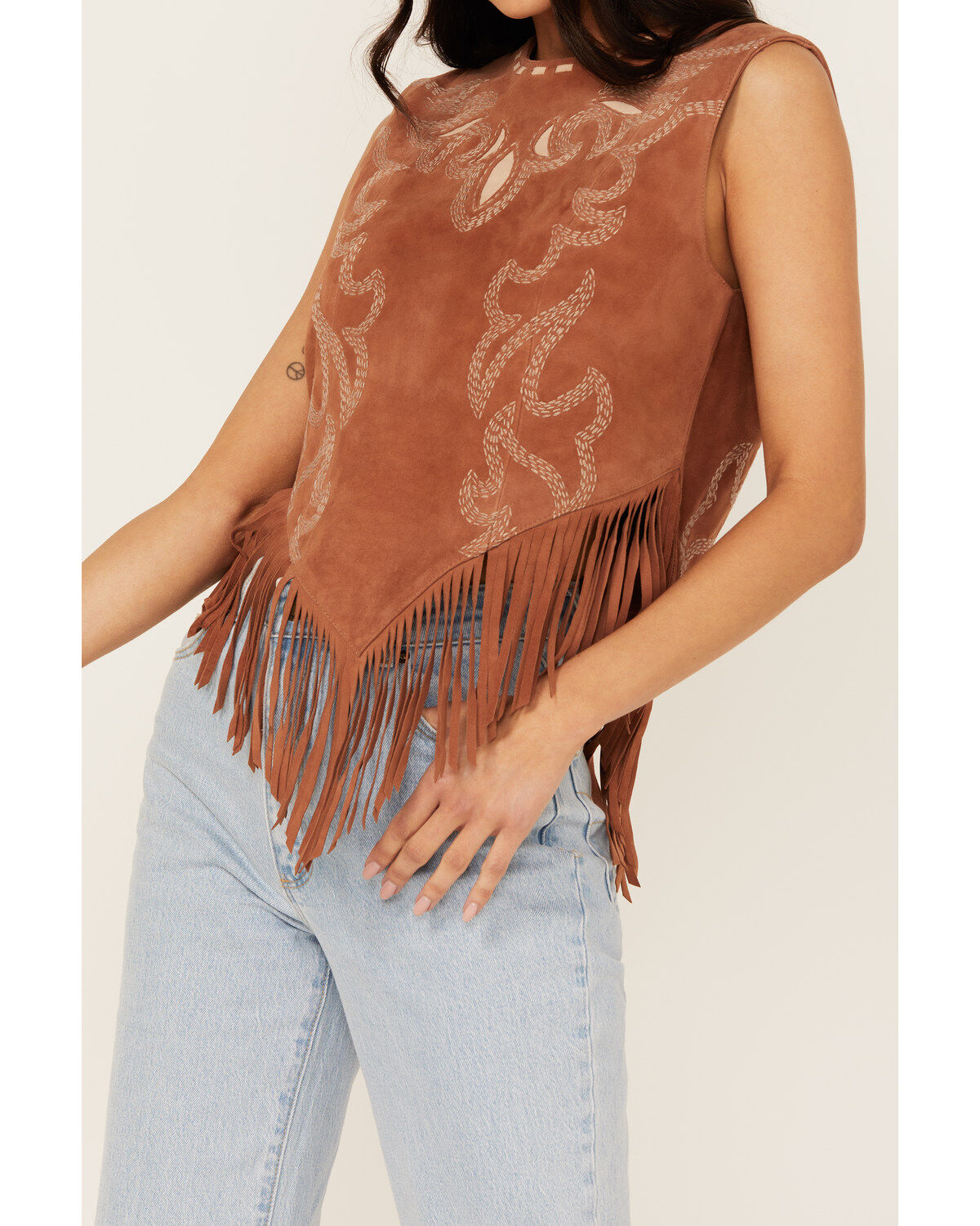 Double D Ranch Women's Rope & Ride Fringe Top
