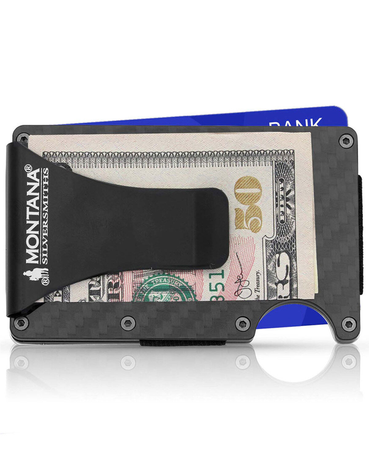 Montana Silversmiths Men's Credit Card & Cash Case With Praying Cowboy