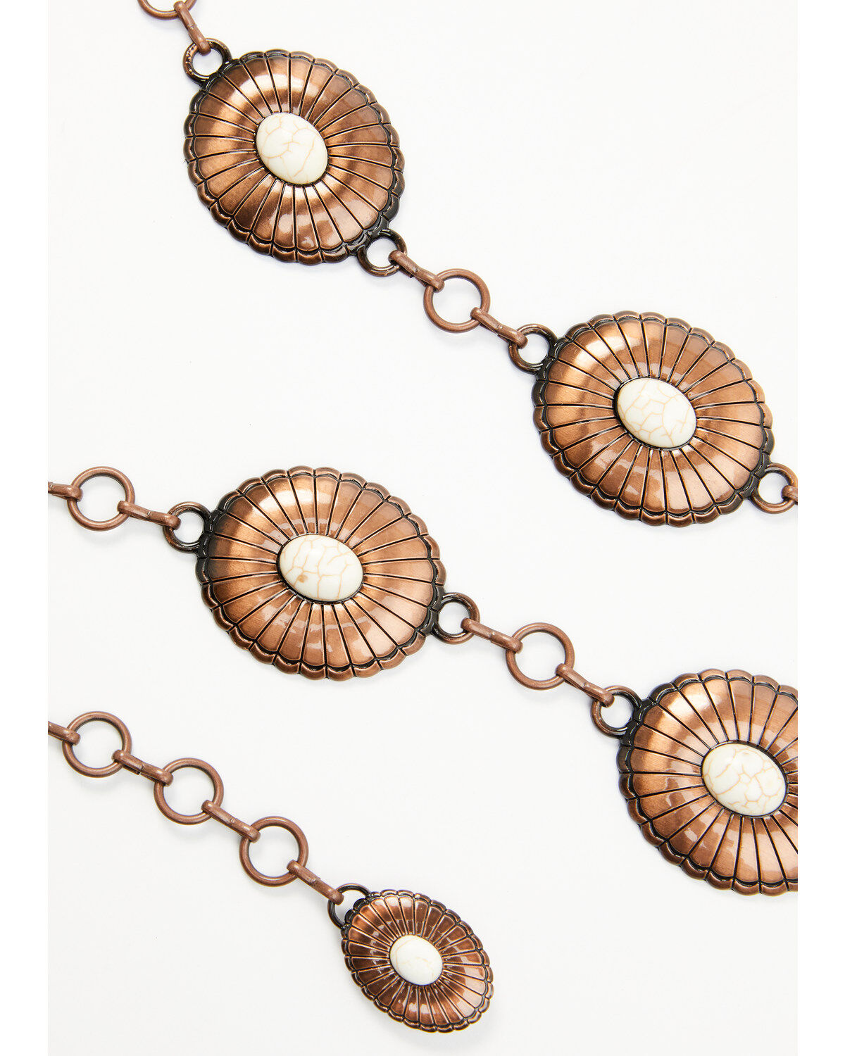 Shyanne Women's Howlite Concho Link Belt