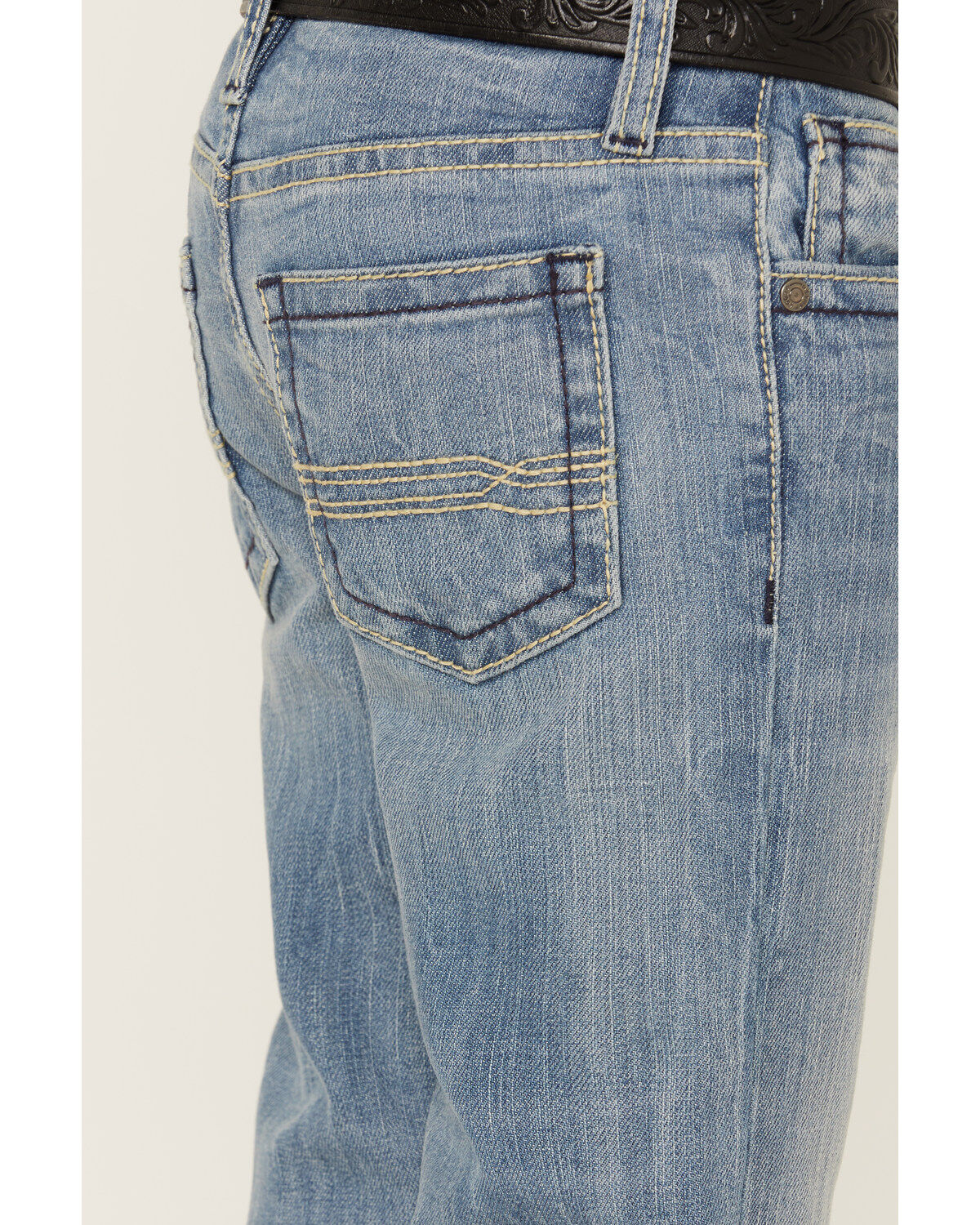 Cody James Little Boys' Cloverleaf Light Wash Slim Stretch Bootcut Jeans