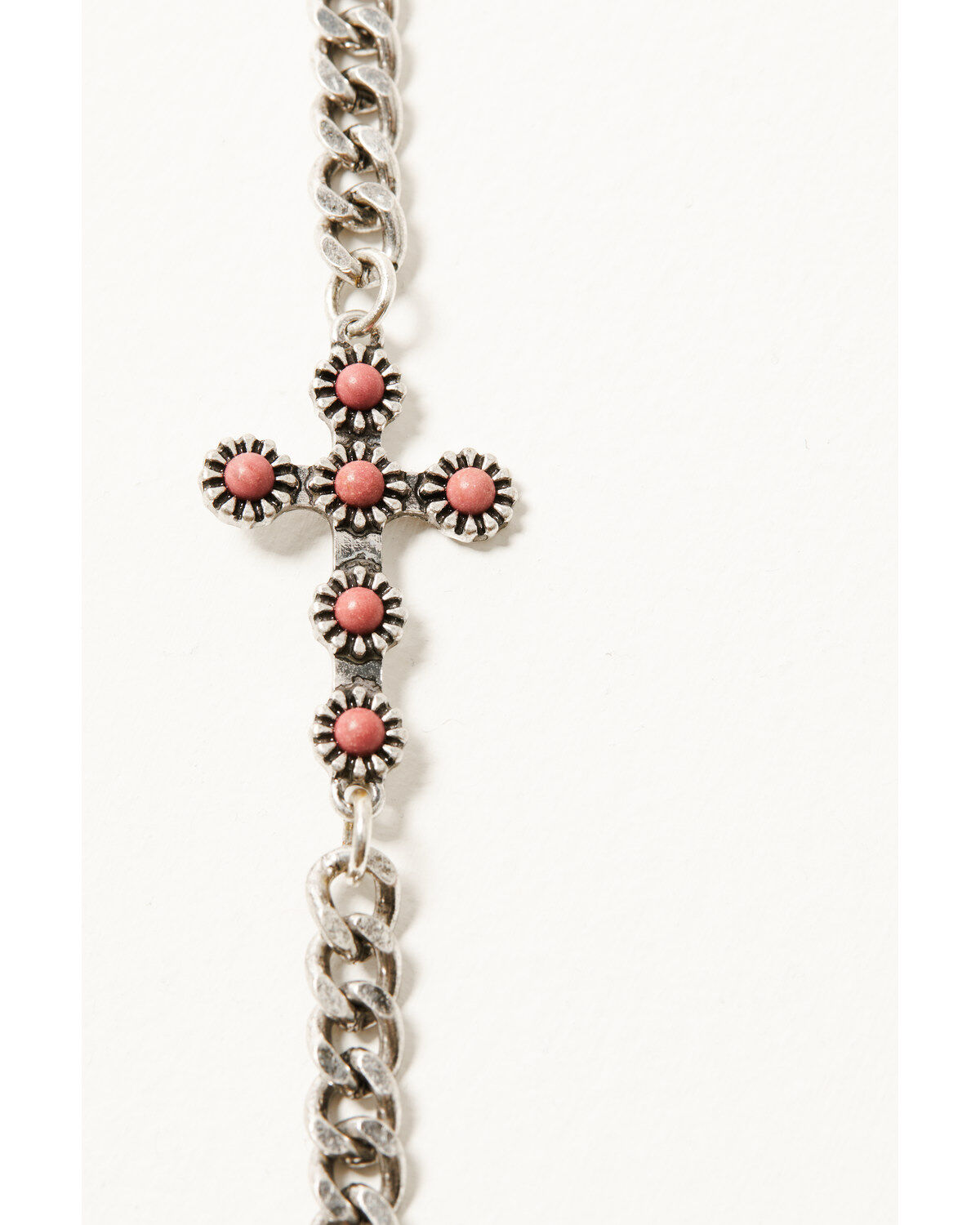 Shyanne Women's Cross And Beaded Chain Layered Bracelet Set - 4 Piece Set