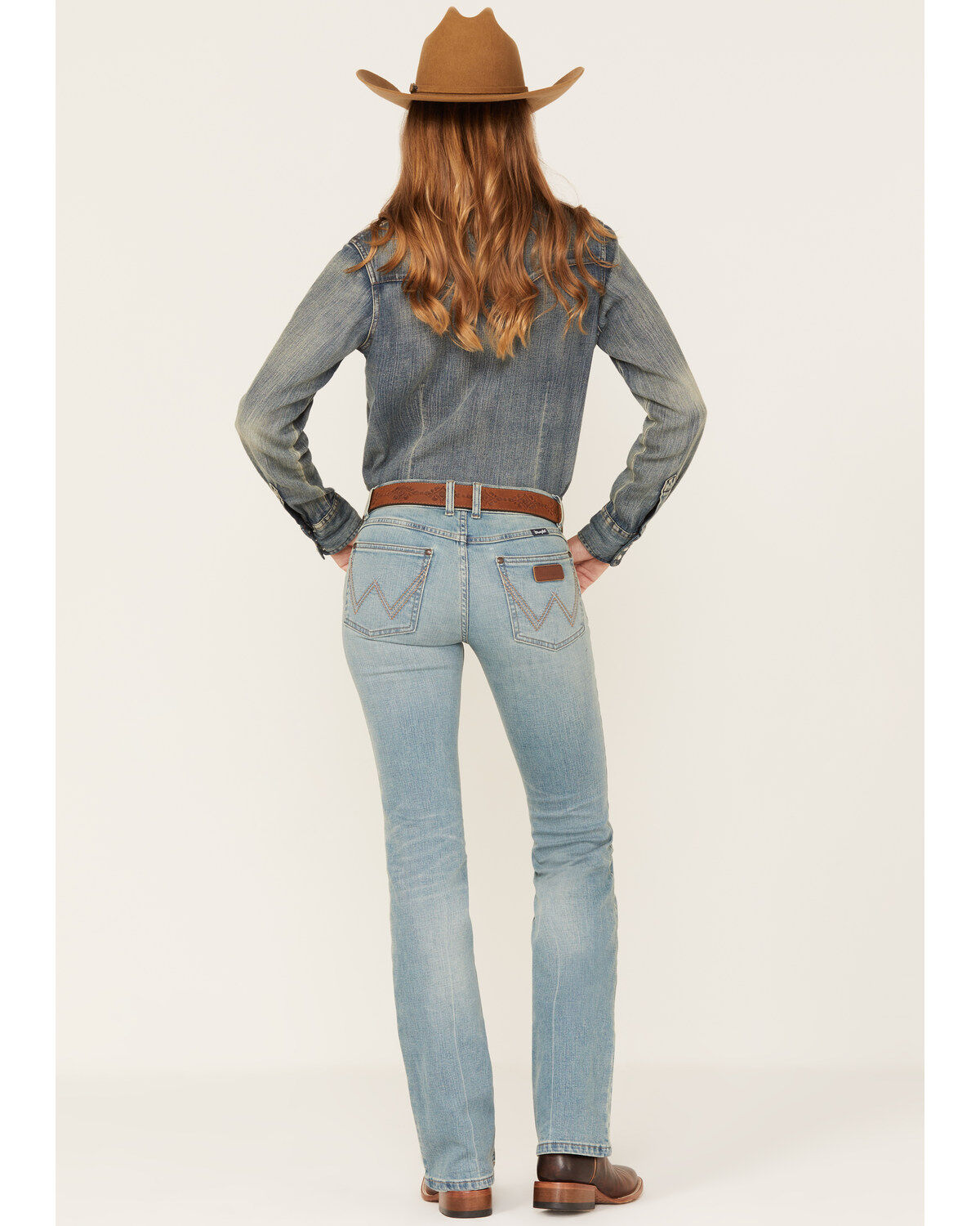 Wrangler Retro Women's Medium Wash Mid Rise Madelyn Bootcut Jeans