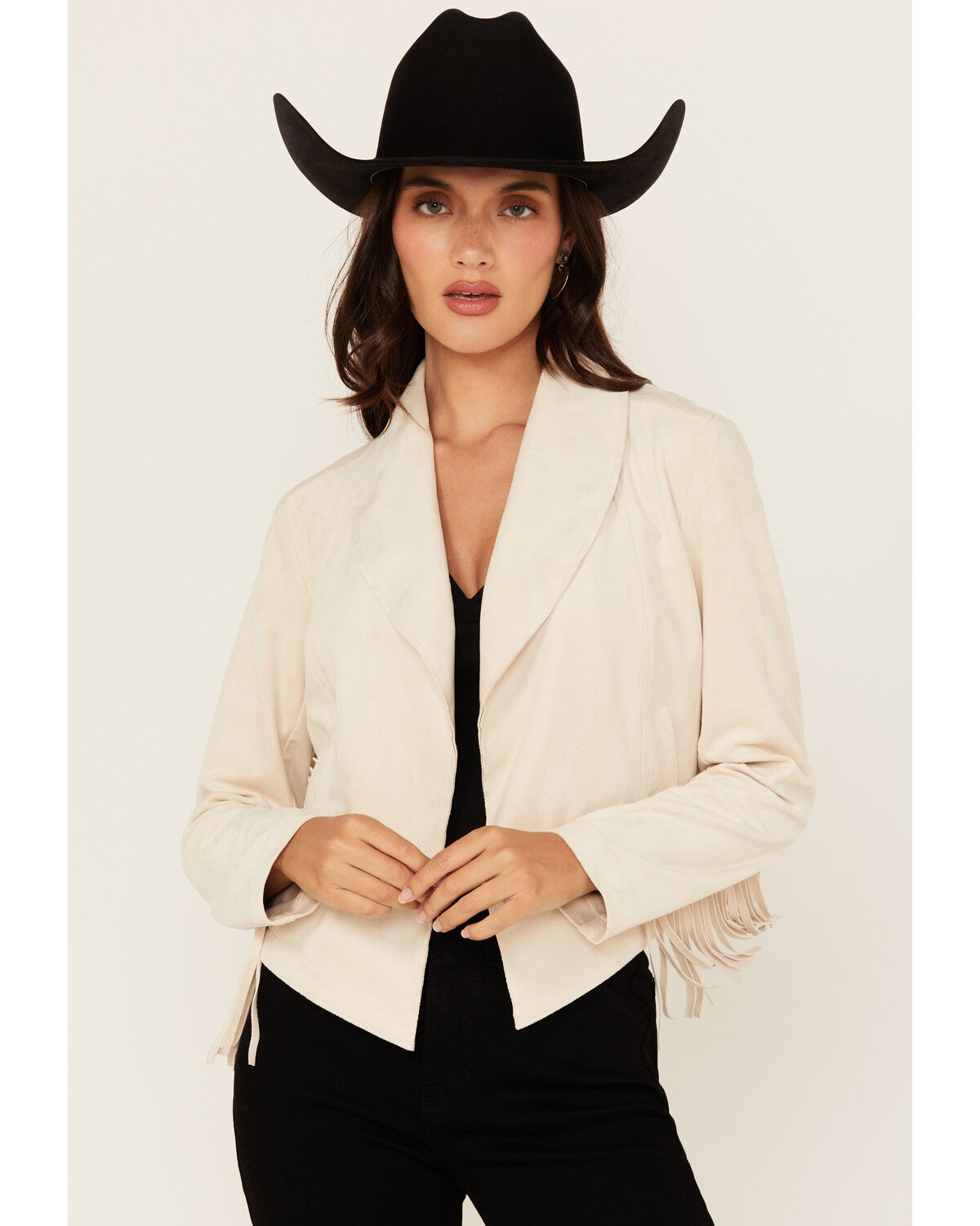 Shyanne Women's Faux Suede Fringe Jacket