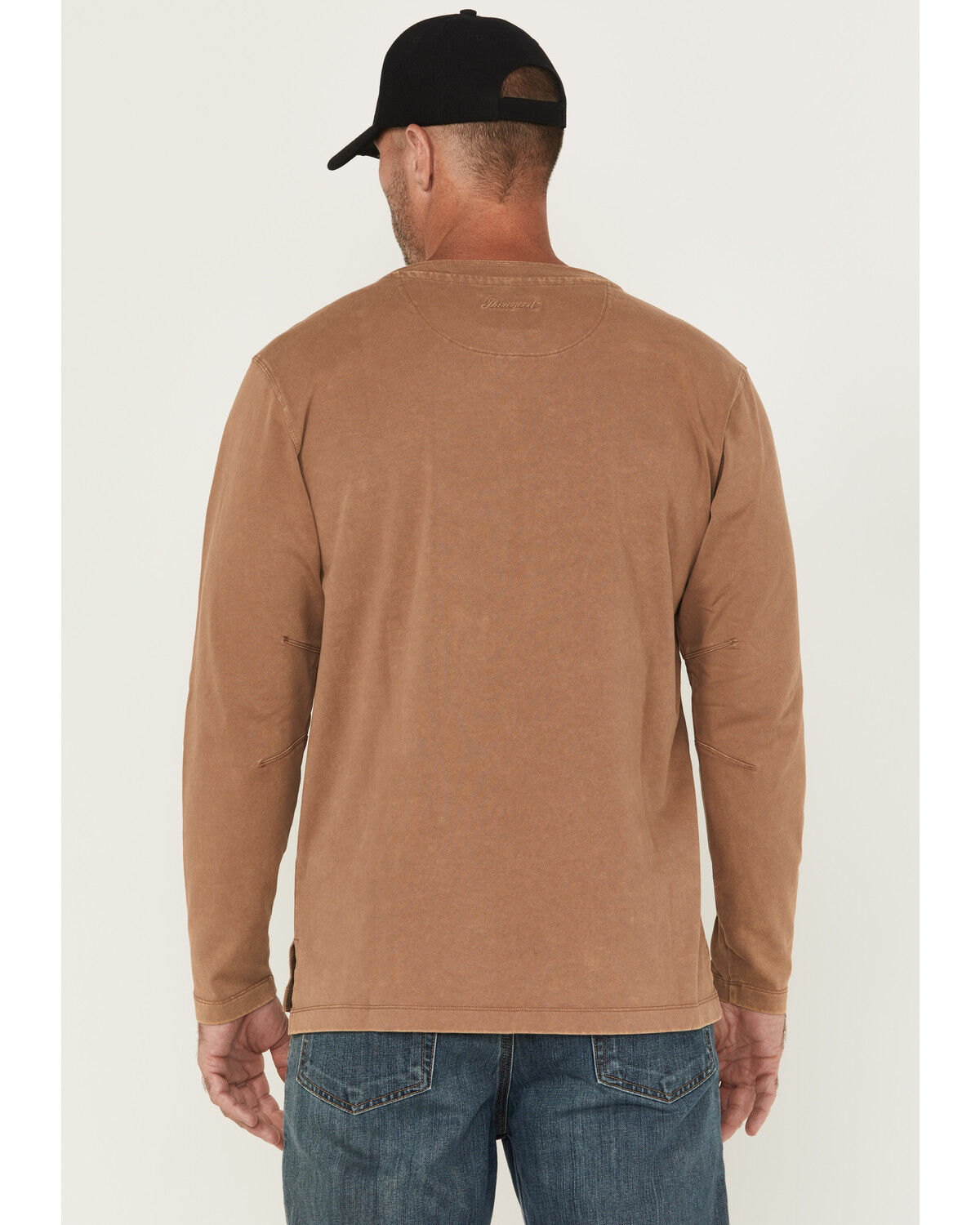 Thorogood Men's Heavyweight Vintage Wash Long Sleeve Henley Shirt