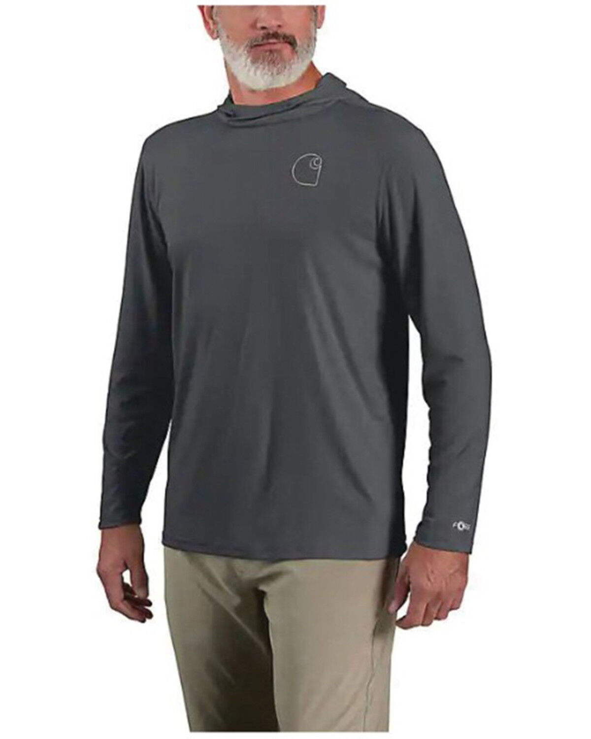 Carhartt Men's Force Sun Defender® Lightweight Long Sleeve Hooded Graphic T-Shirt