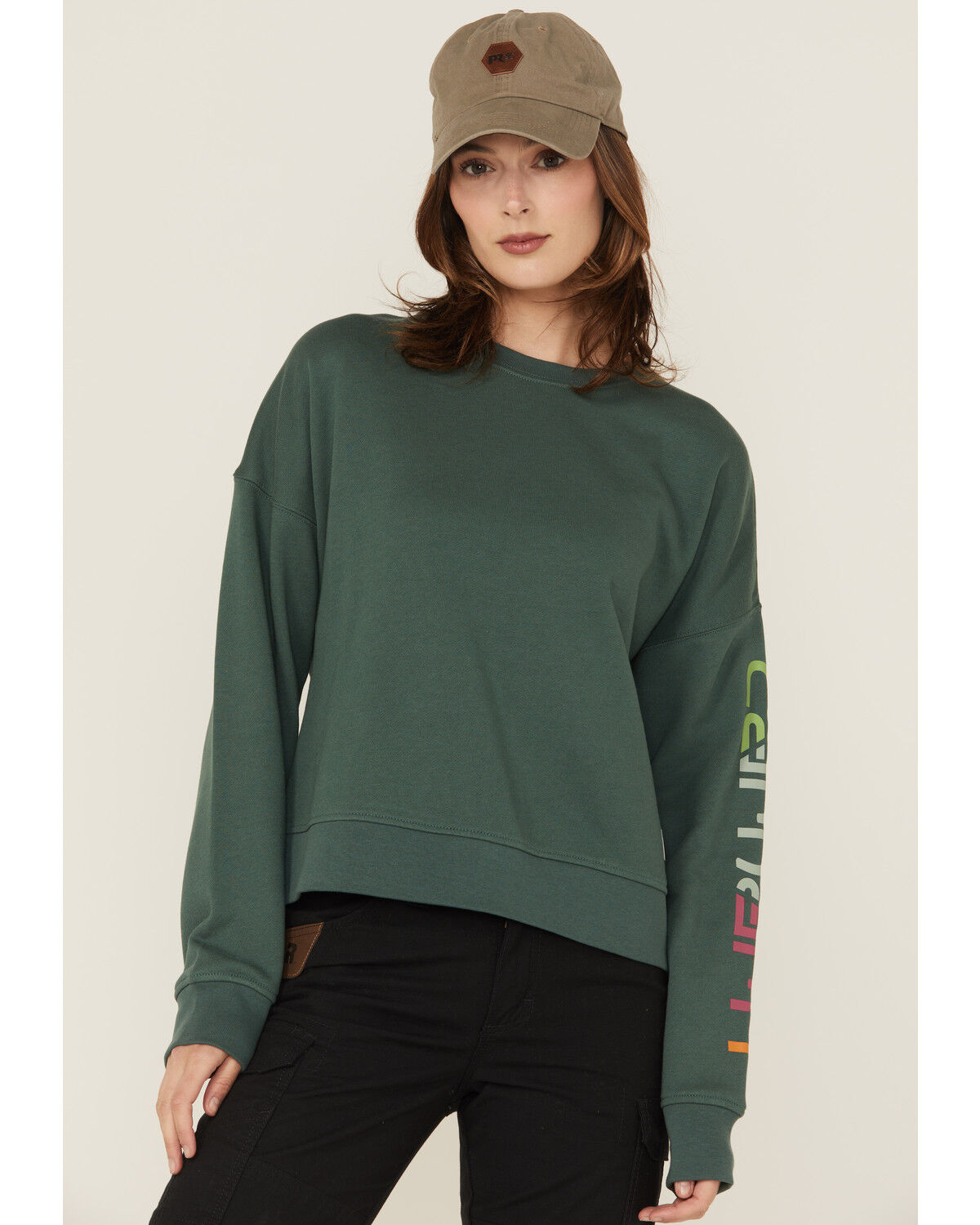 Carhartt Women's TENCEL® Fiber Series Loose Fit Long Sleeve Graphic Sweatshirt