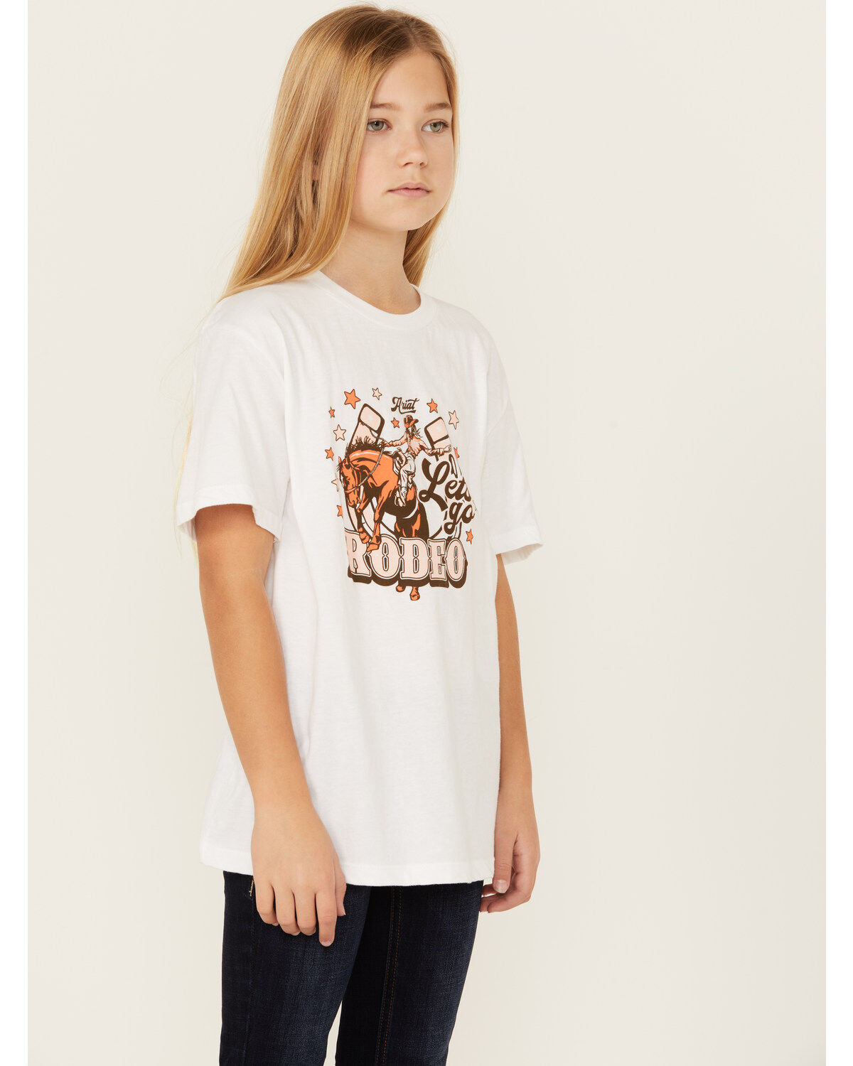 Ariat Girl's Horseshoe Rodeo Short Sleeve Graphic Tee