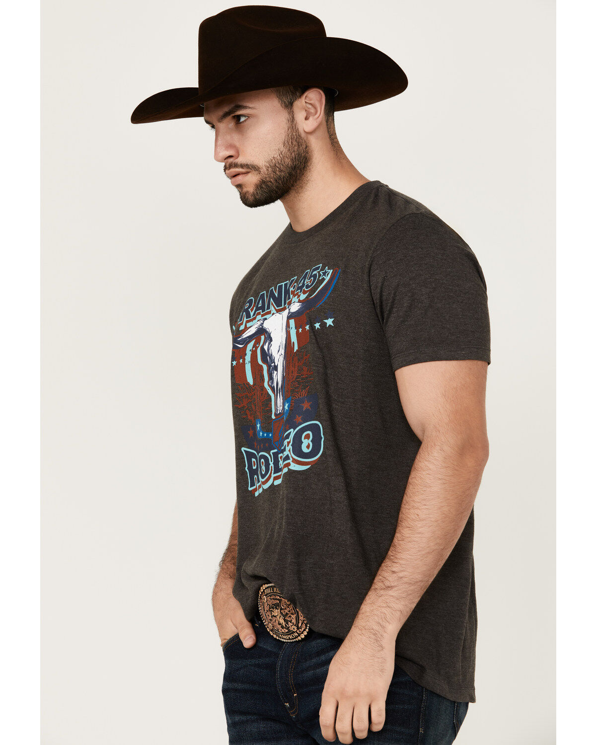 RANK 45® Men's Rodeo Steerhead Short Sleeve Graphic T-Shirt