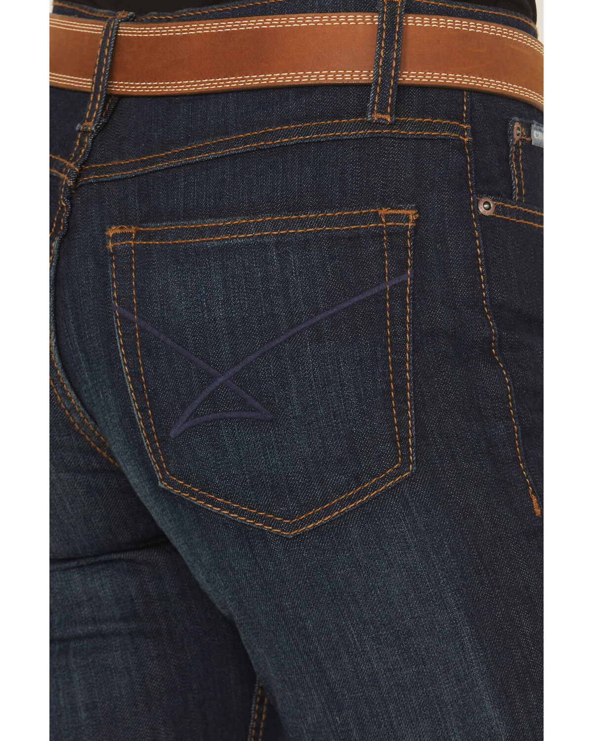 Cinch Women's Jenna Dark Wash Straight Leg Relaxed Fit Stretch Denim Jeans