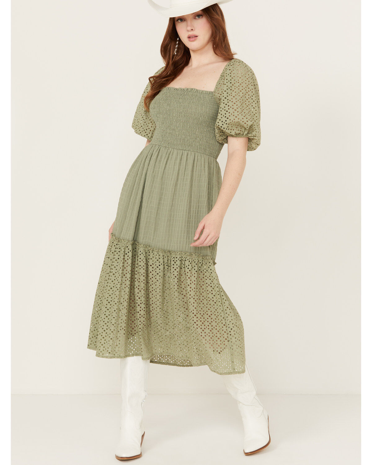 Flying Tomato Women's Tier Midi Dress
