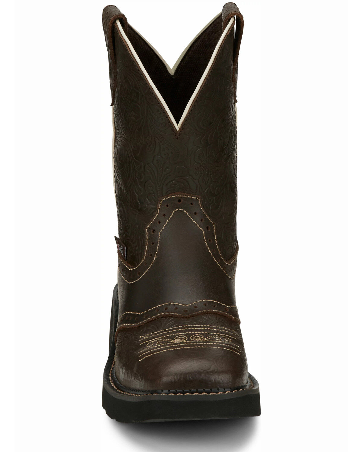 Justin Women's Mandra Brown Western Boots - Square Toe