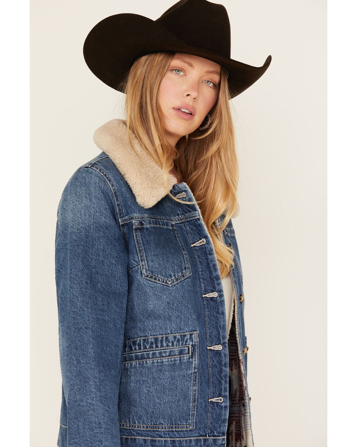 Idyllwind Women's Diamondhead Reversible Denim Blanket Jacket