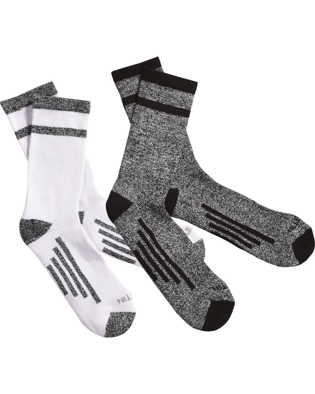 Justin Men's JUSTDRY Half Cushion 2-Pair Socks