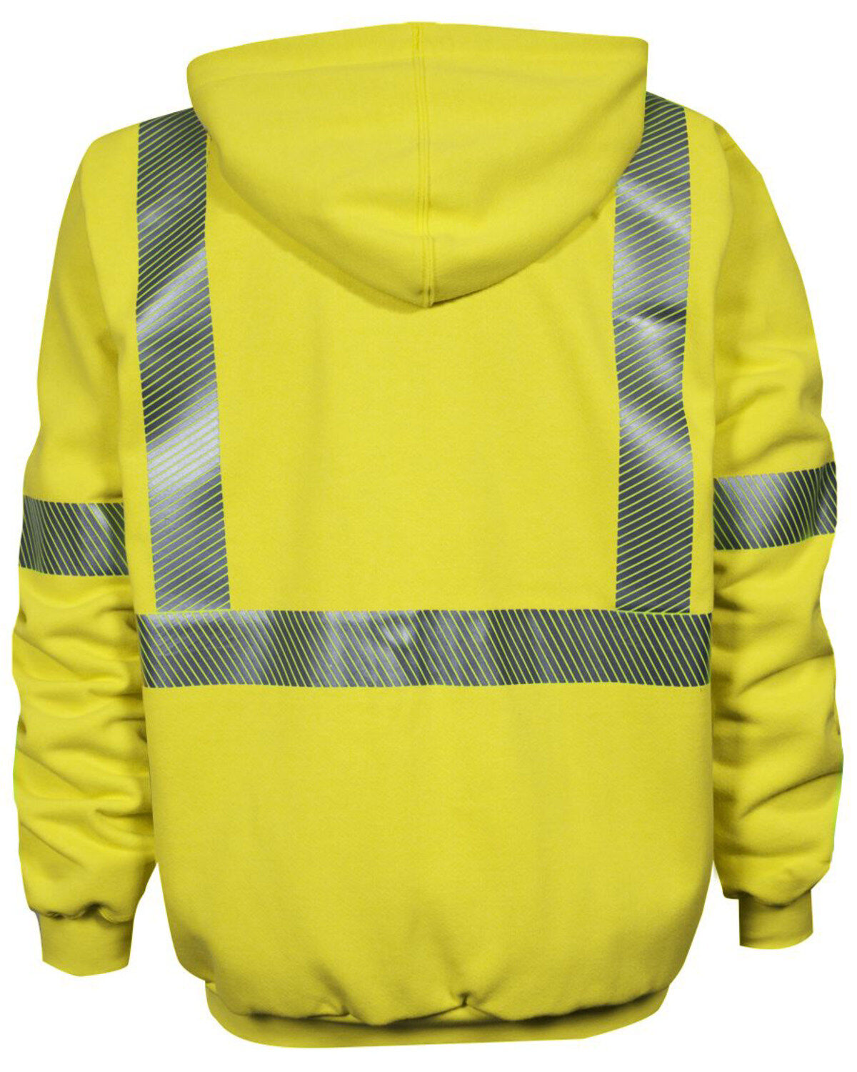 National Safety Apparel Men's FR Vizable Hi-Vis Zip Front Work Sweatshirt - Big