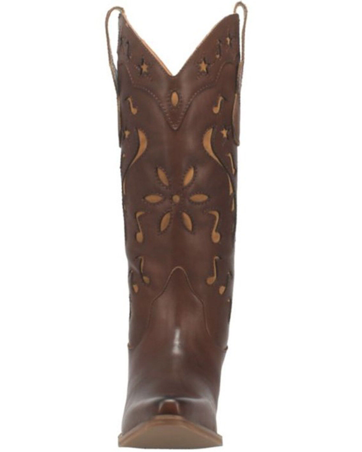 Dingo Women's Brown Burnished Western Boots - Snip Toe