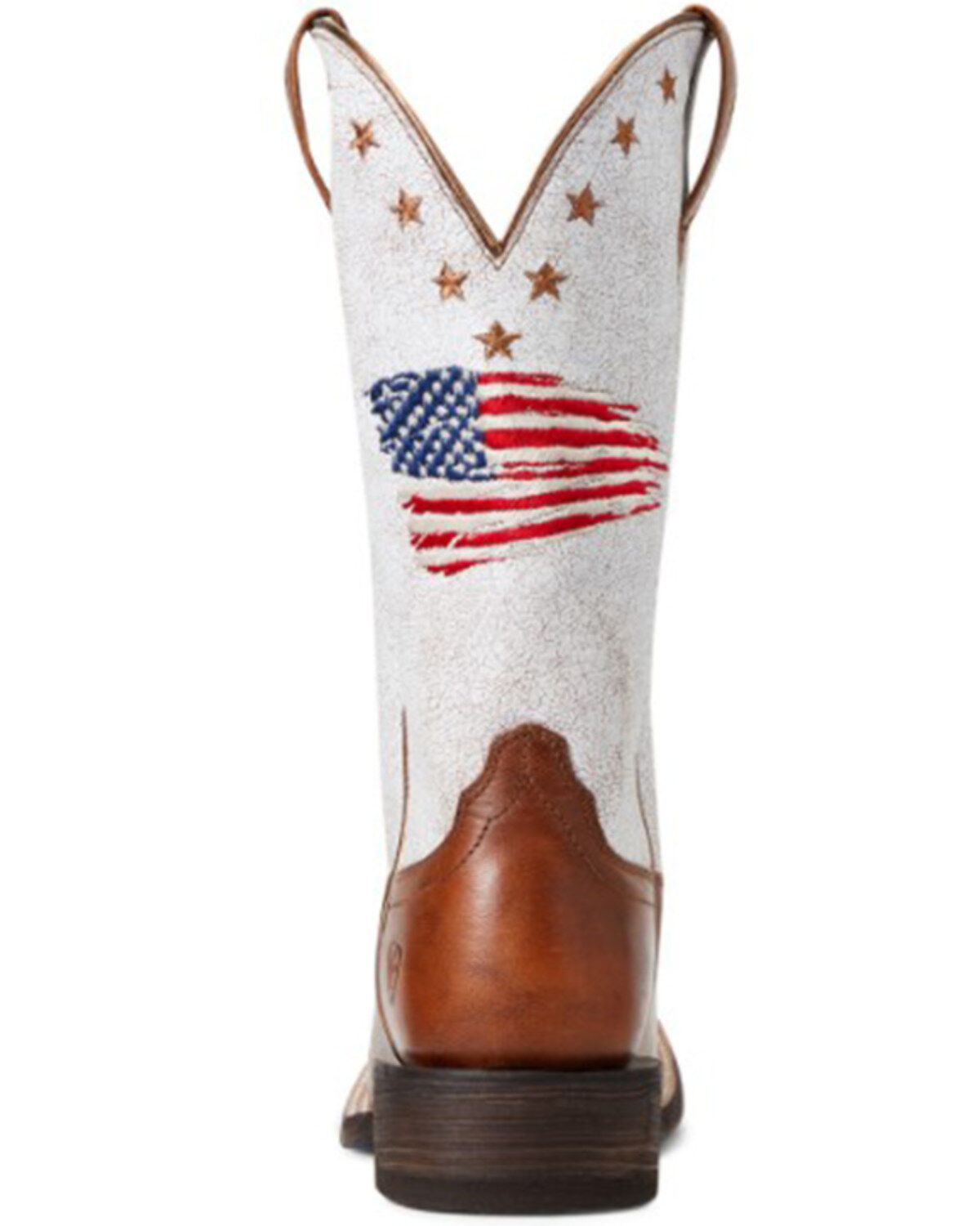 Ariat Women’s Patriot Crackled American Flag Western Performance Boots �?Broad Square Toe