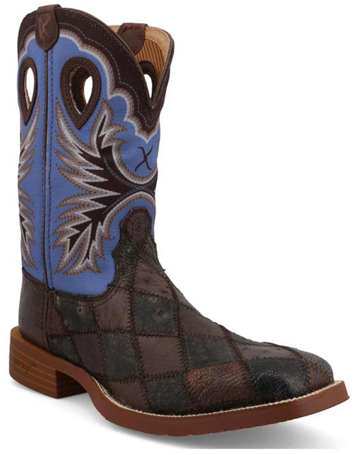 Twisted X Men's Tech X™ Exotic Ostrich Performance Western Boots - Broad Square Toe