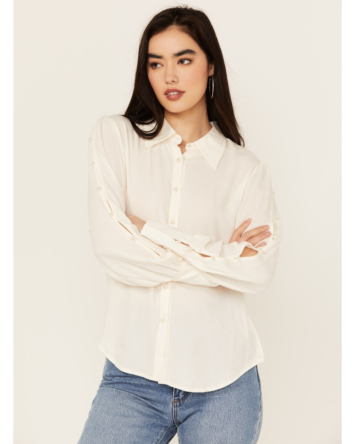 Shyanne Women's Long Sleeve Cut Out Western Shirt