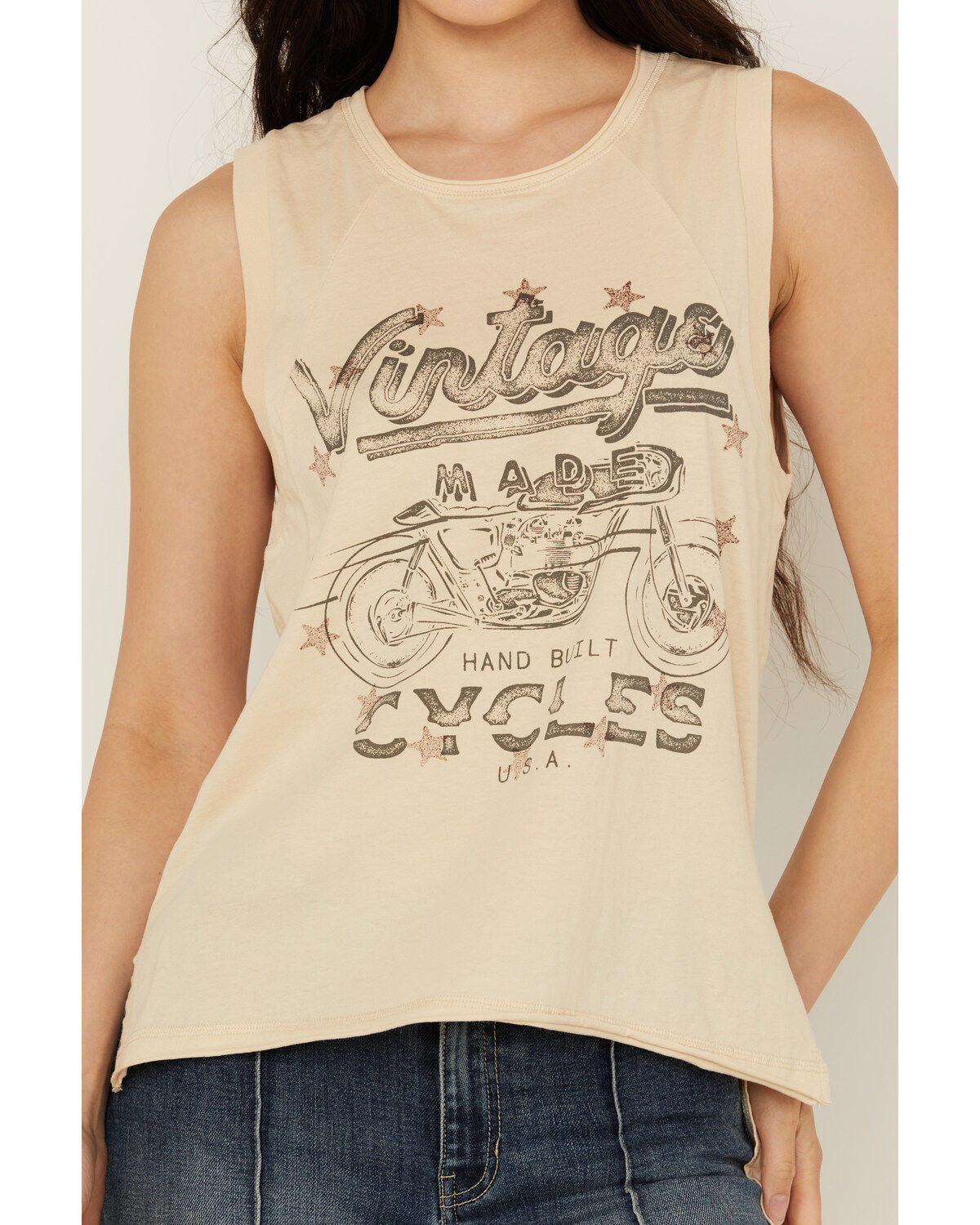 Cleo + Wolf Women's Vintage Moto Tank Top