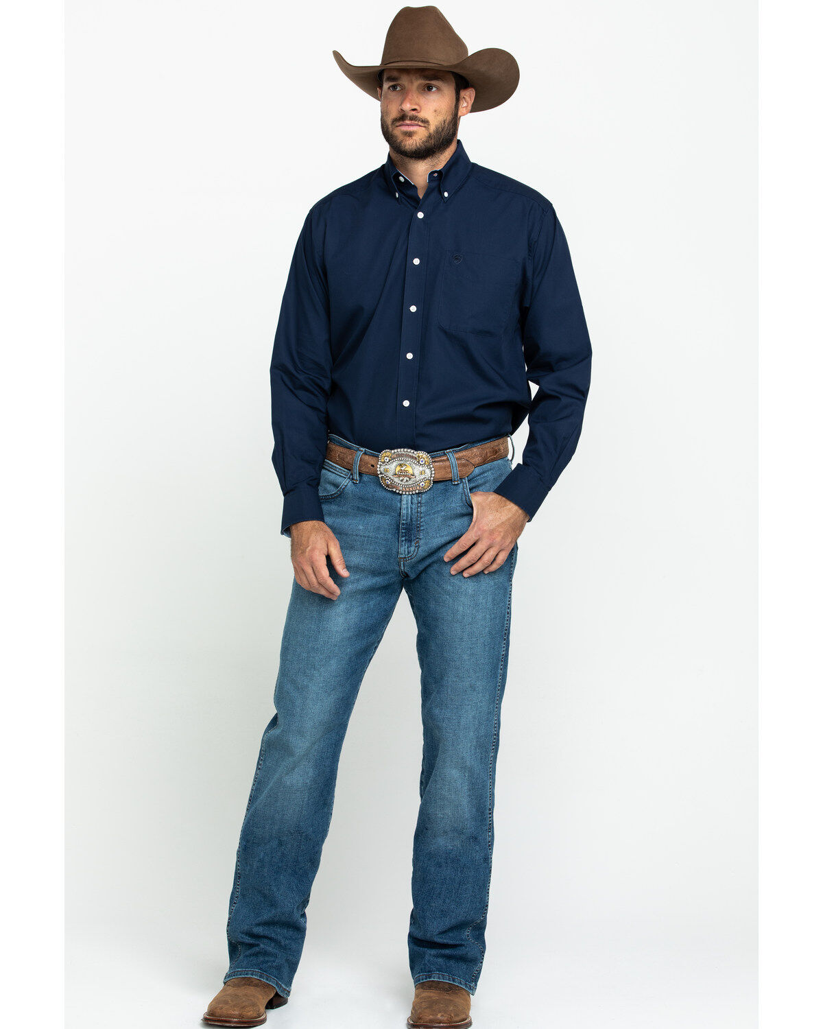 Ariat Men's Wrinkle Free Button Long Sleeve Western Shirt