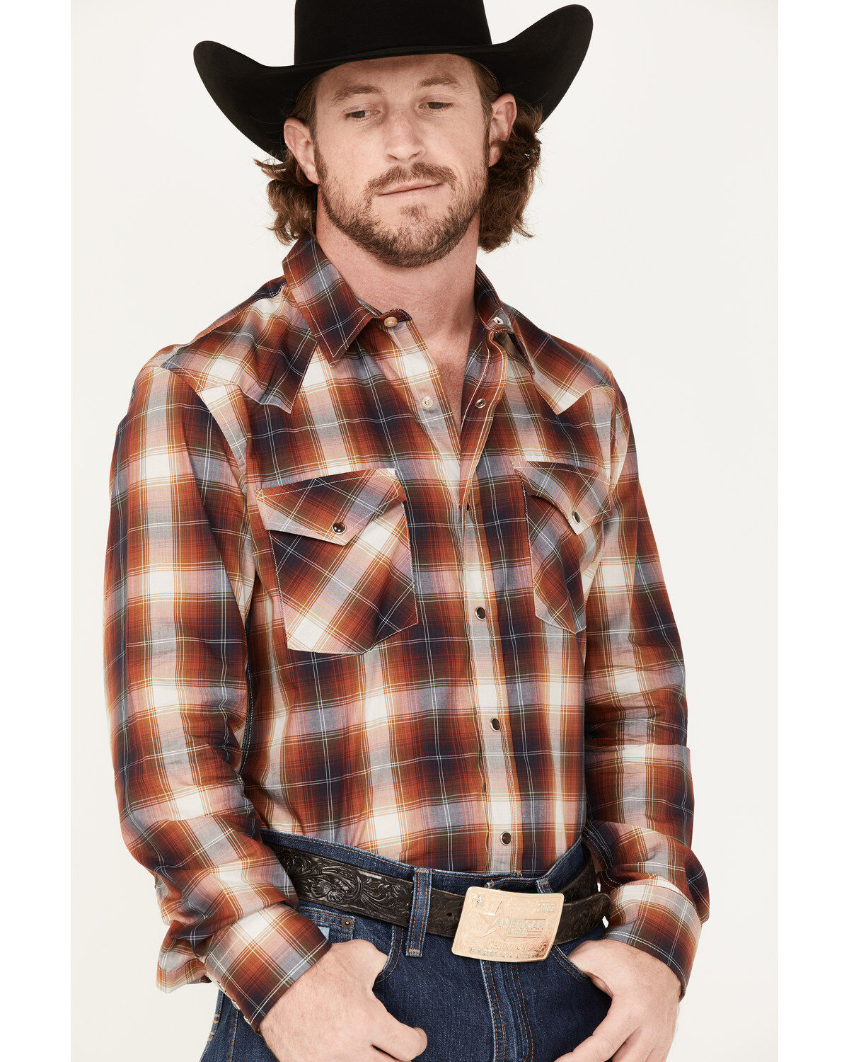 Pendleton Men's Bishop Large Plaid Long Sleeve Western Shirt