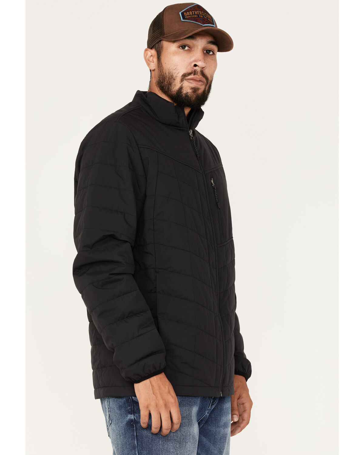 Brothers and Sons Men's Performance Lightweight Puffer Packable Jacket