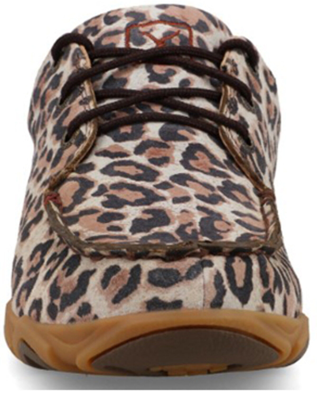 Twisted X Women's Cheetah Print Boat Shoe Driving Mocs