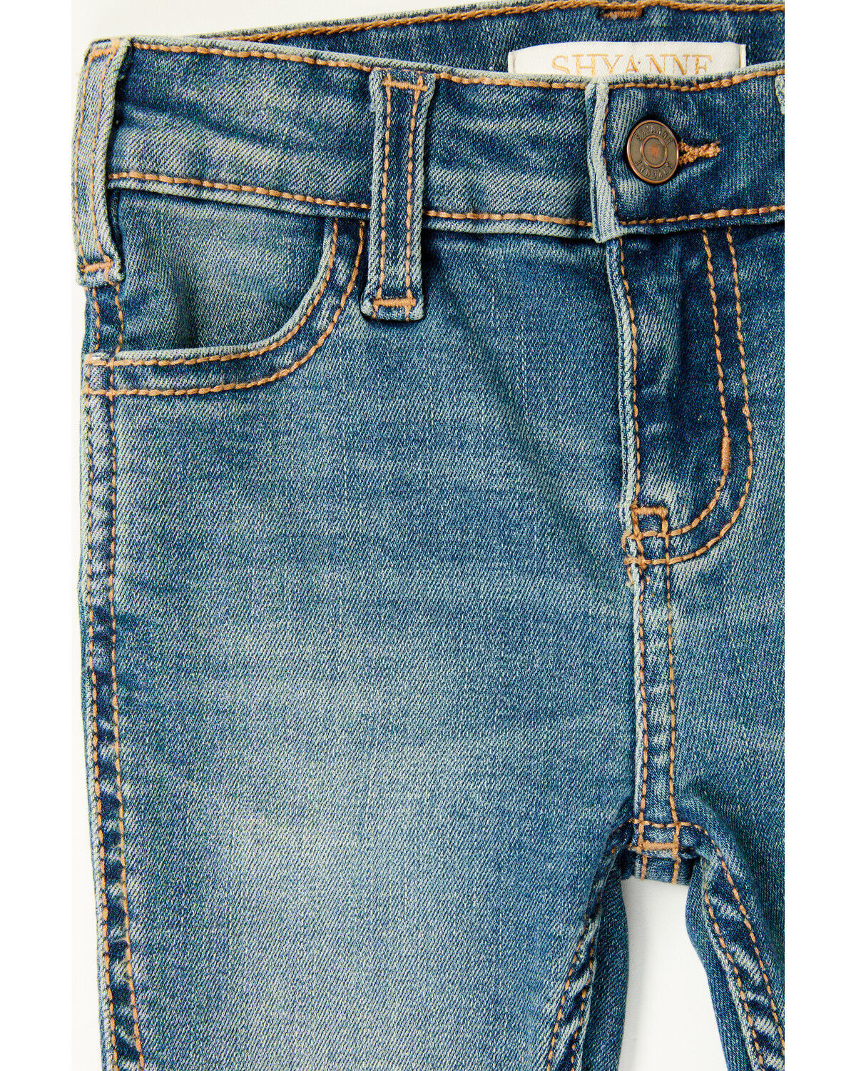 Shyanne Toddler Girls' Shayla Bootcut Embroidery Stretch Denim Jeans