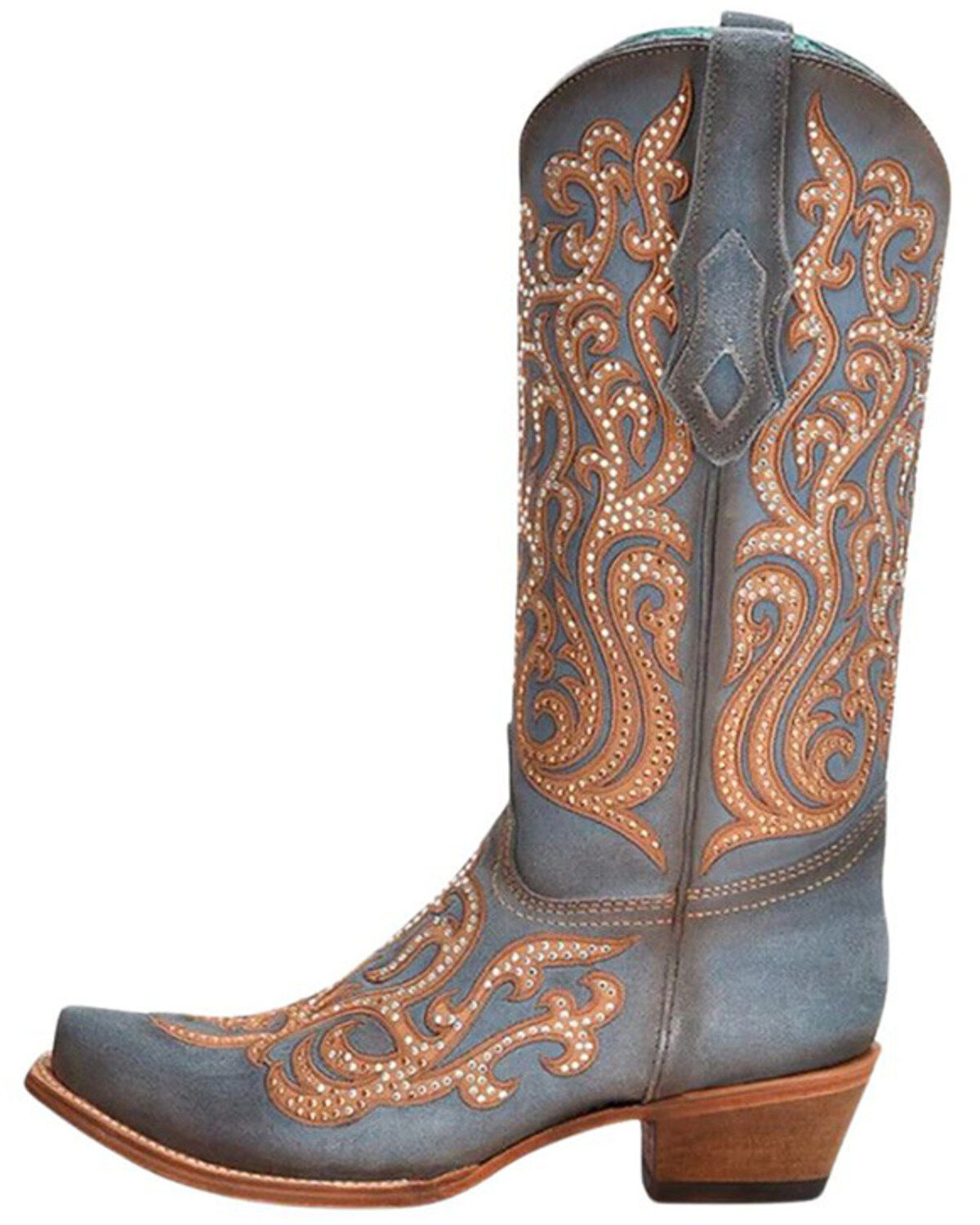 Corral Women's Embroidered Overlay Western Boots - Snip Toe