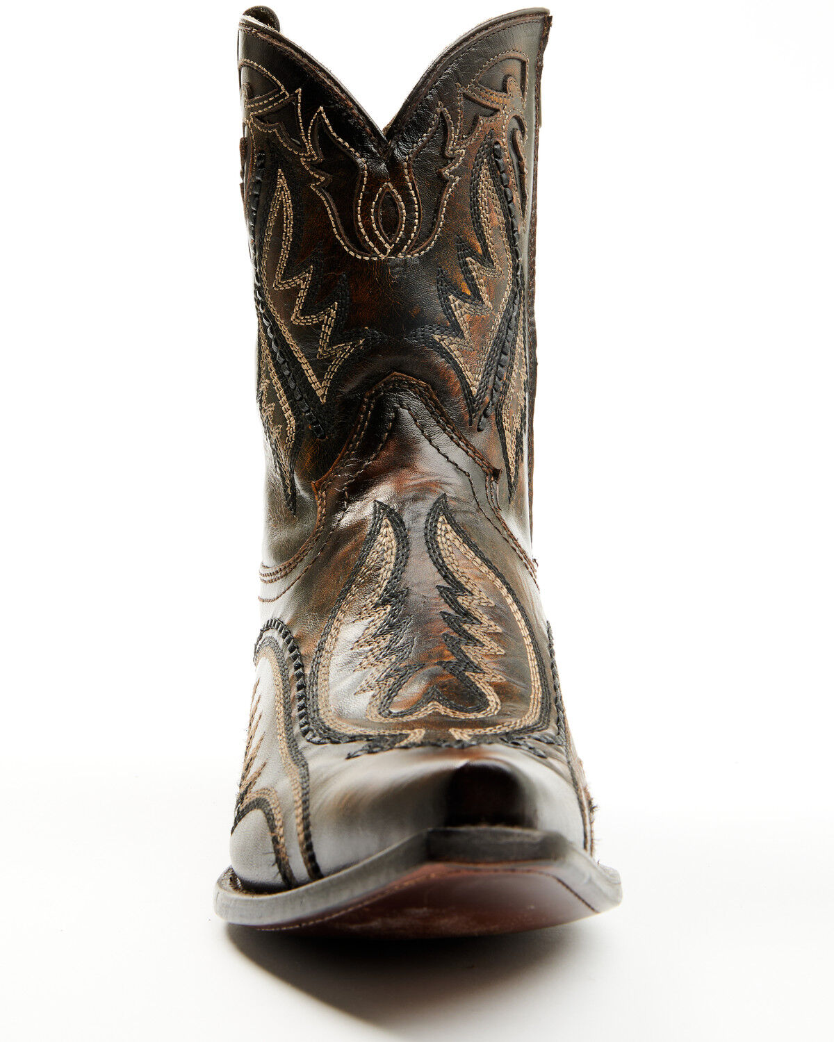 Corral Men's Inlay And Embroidered Short Western Boots - Snip Toe