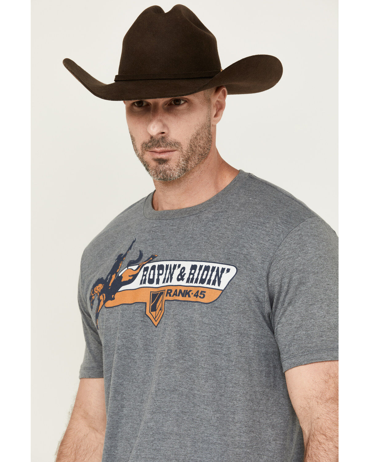 RANK 45® Men's Ridin' & Ropin' Short Sleeve Graphic T-Shirt
