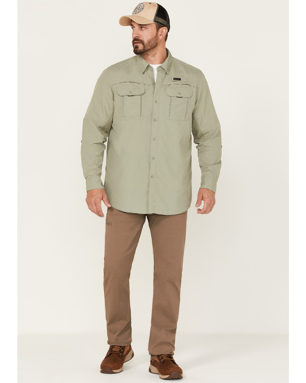 ATG by Wrangler Men's All-Terrain Angler Button Down Western Shirt