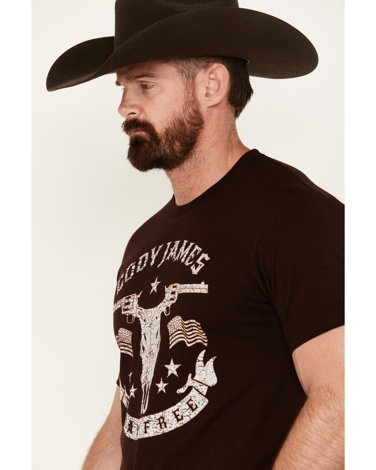Cody James Men's Gun Horns Short Sleeve Graphic T-Shirt