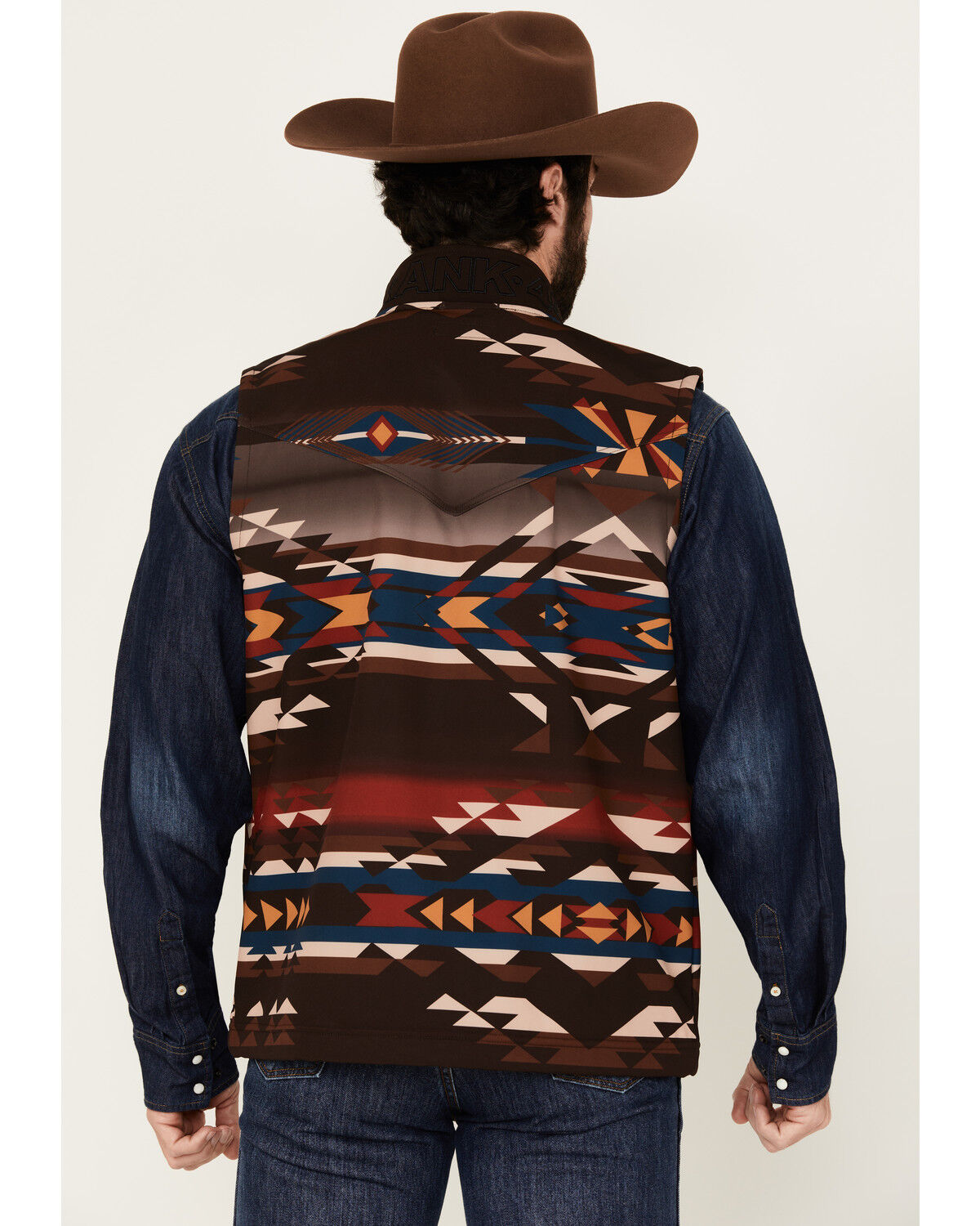 RANK 45® Men's Southwestern Print Softshell Vest