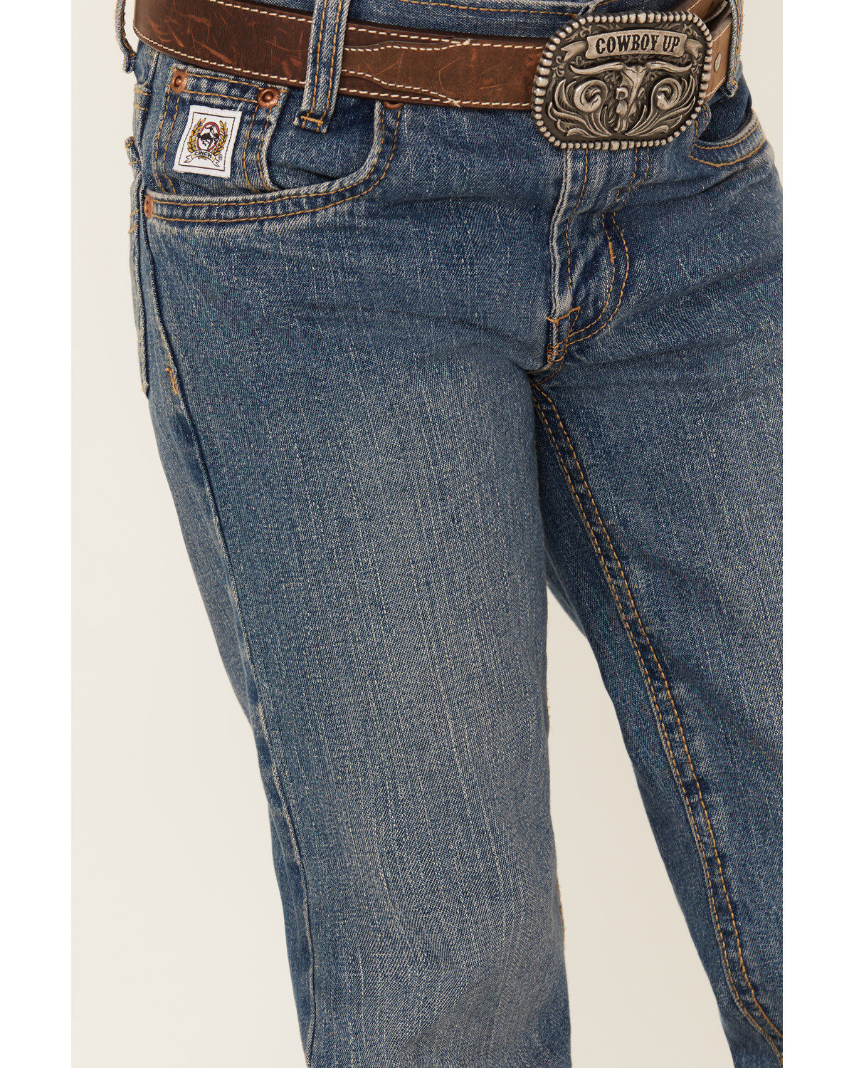 Cinch Boys' White Label Slim Straight Denim Jeans