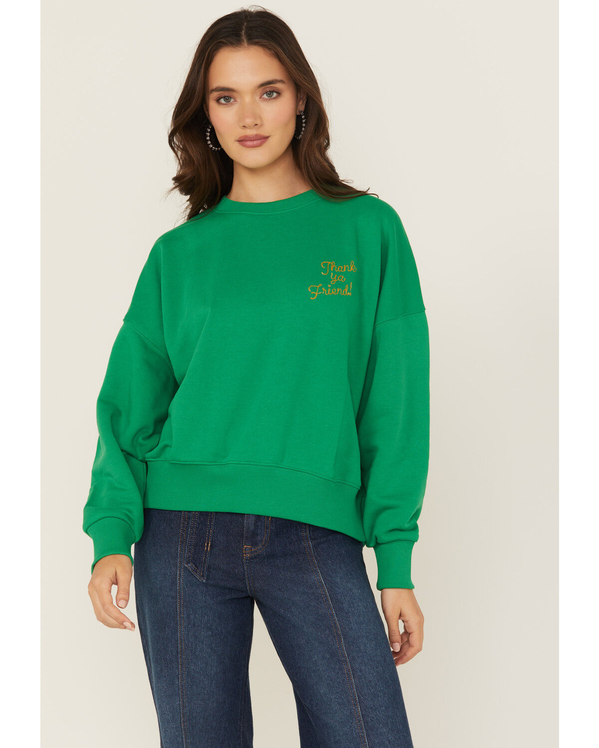 Wrangler X Lainey Wilson Women's Thank Ya Friend Sweatshirt
