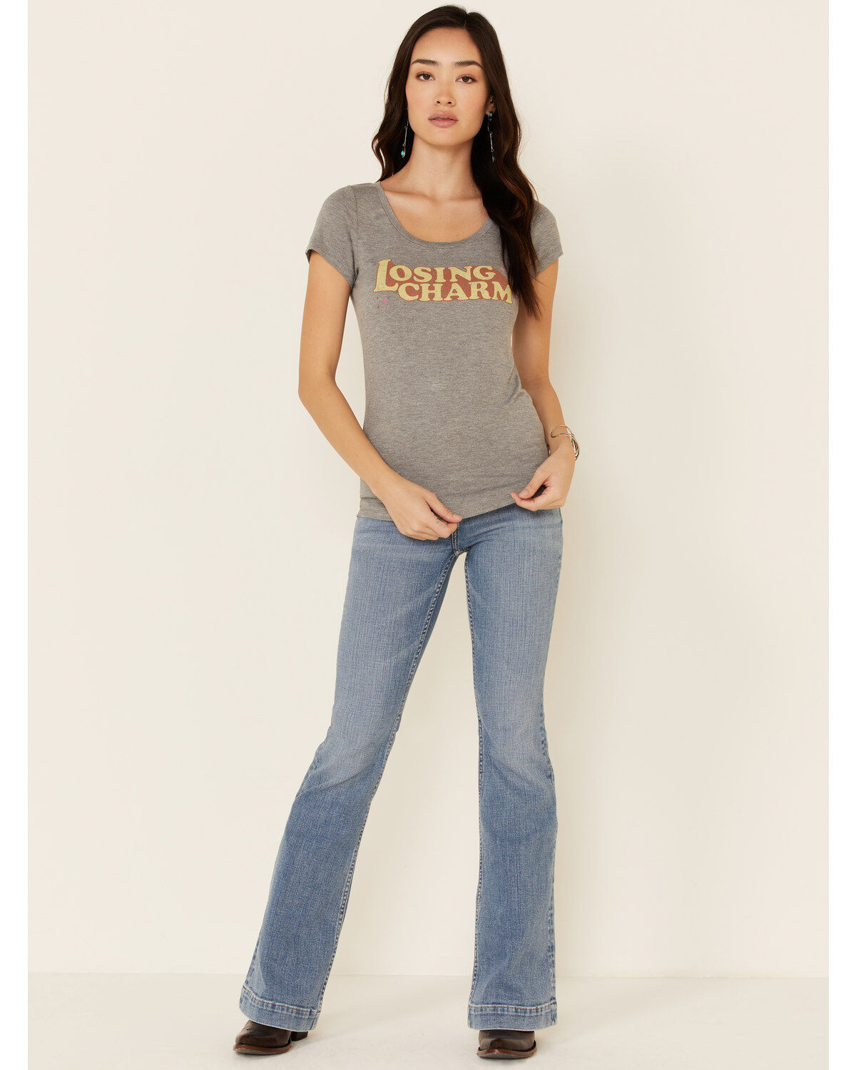 Idyllwind Women's Losing Charm Trustie Short Sleeve Graphic Tee