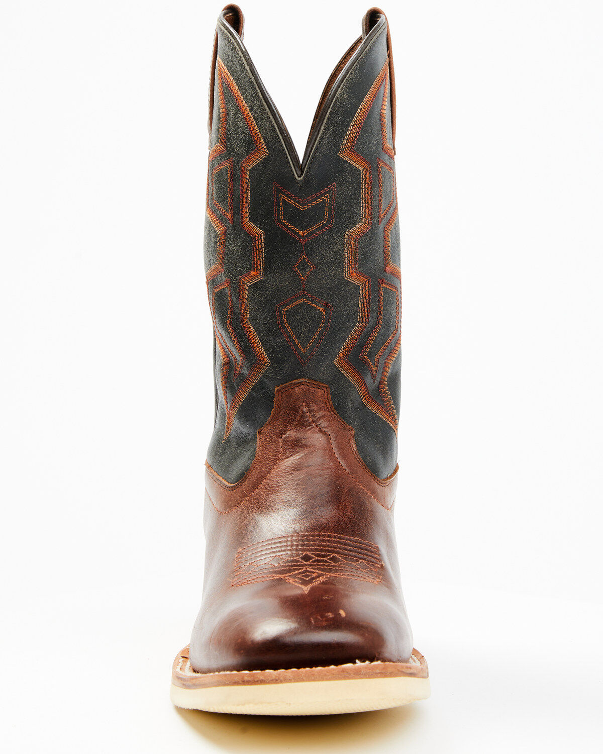 RANK 45® Men's Bullet Saddle Western Performance Boots - Broad Square Toe