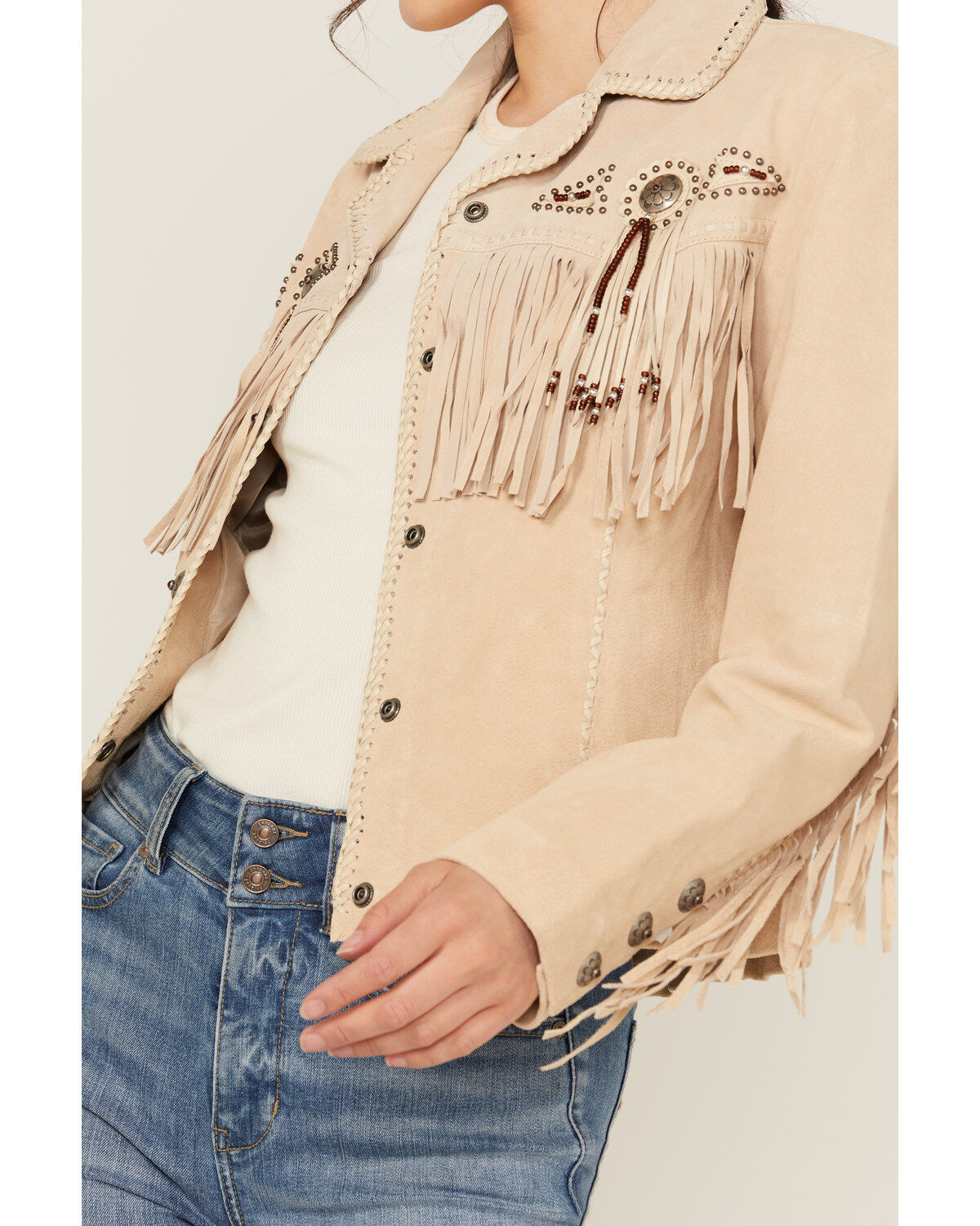 Scully Women's Fringe and Beaded Jacket